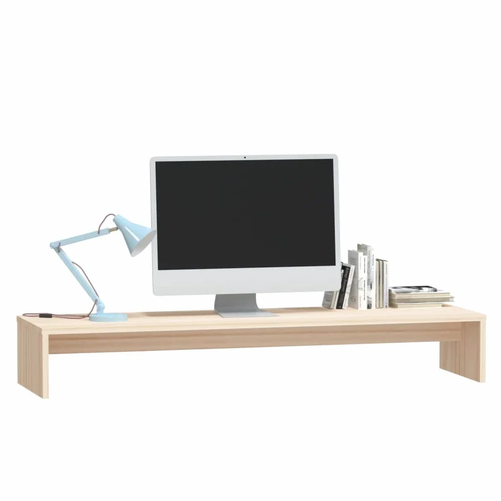 Konsola telewizyjna, pokój zabaw, sypialnia, meble multimedialne, konsola, stojak na monitor, 100 x 27 x 15 cm, lite drewno sosnowe, nadaje się do salonu, sypialni