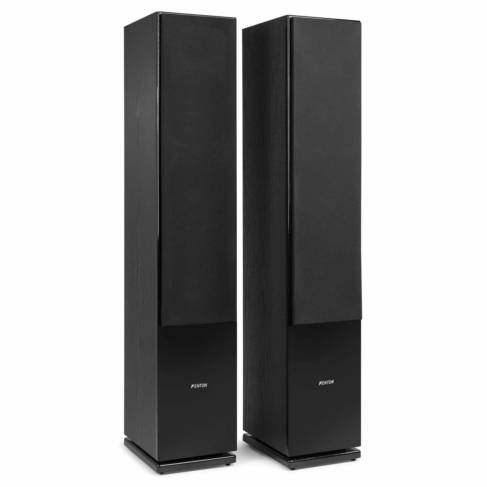 Fenton SHF80B Hifi Speakers 500W - 3-drożny zestaw głośników High-End - 3 Woofery + Głośniki wysokotonowe - muzyka, filmy i gry - czarny