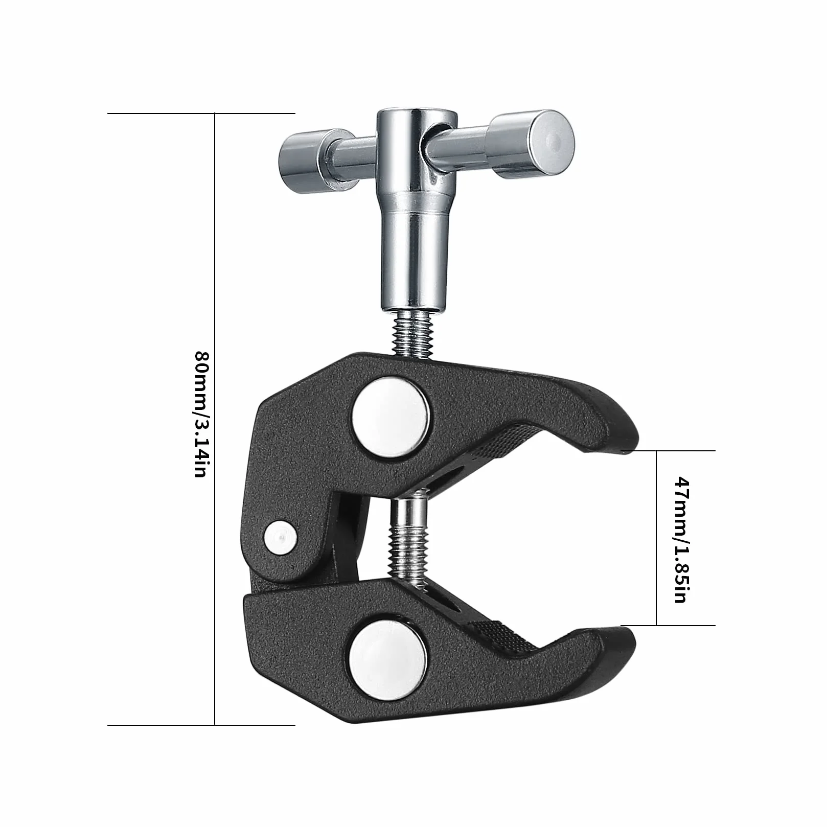 2 sztuki kamer Super Clamps, Magic Arm Clamp z klipsami gwintowanymi 1/4 i 3/8, głowicą kulową, zaciski statywu do lampy błyskowej, statywu, monitora LCD/DV, diody LED