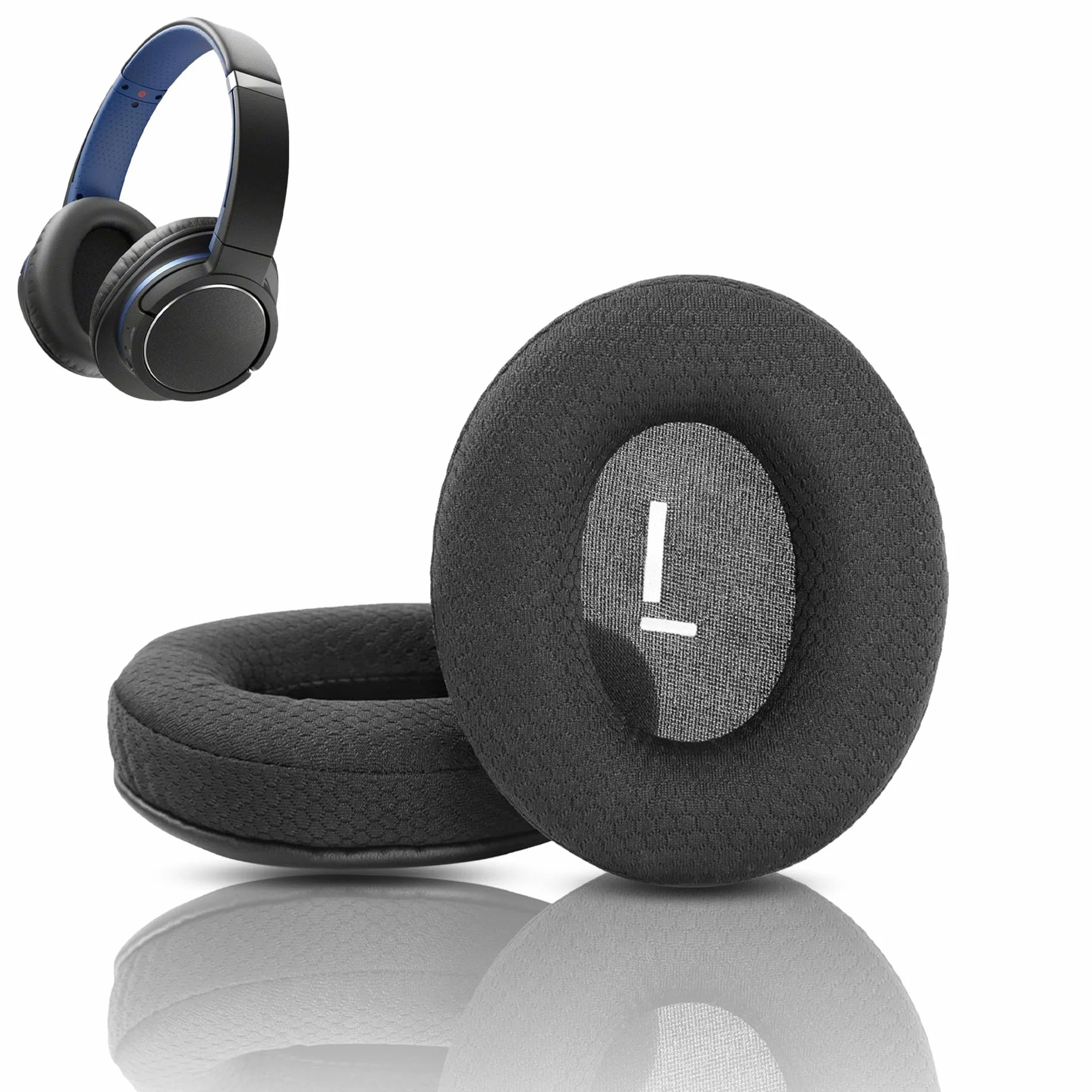 Nauszniki Kompatybilne z Sony MDR-ZX770BN, ZX780DC, WH-CH700N, WH-CH710N Słuchawki Nauszniki Wymienne Poduszki (Oddychający Materiał/Wysokiej Jakości Pianka)