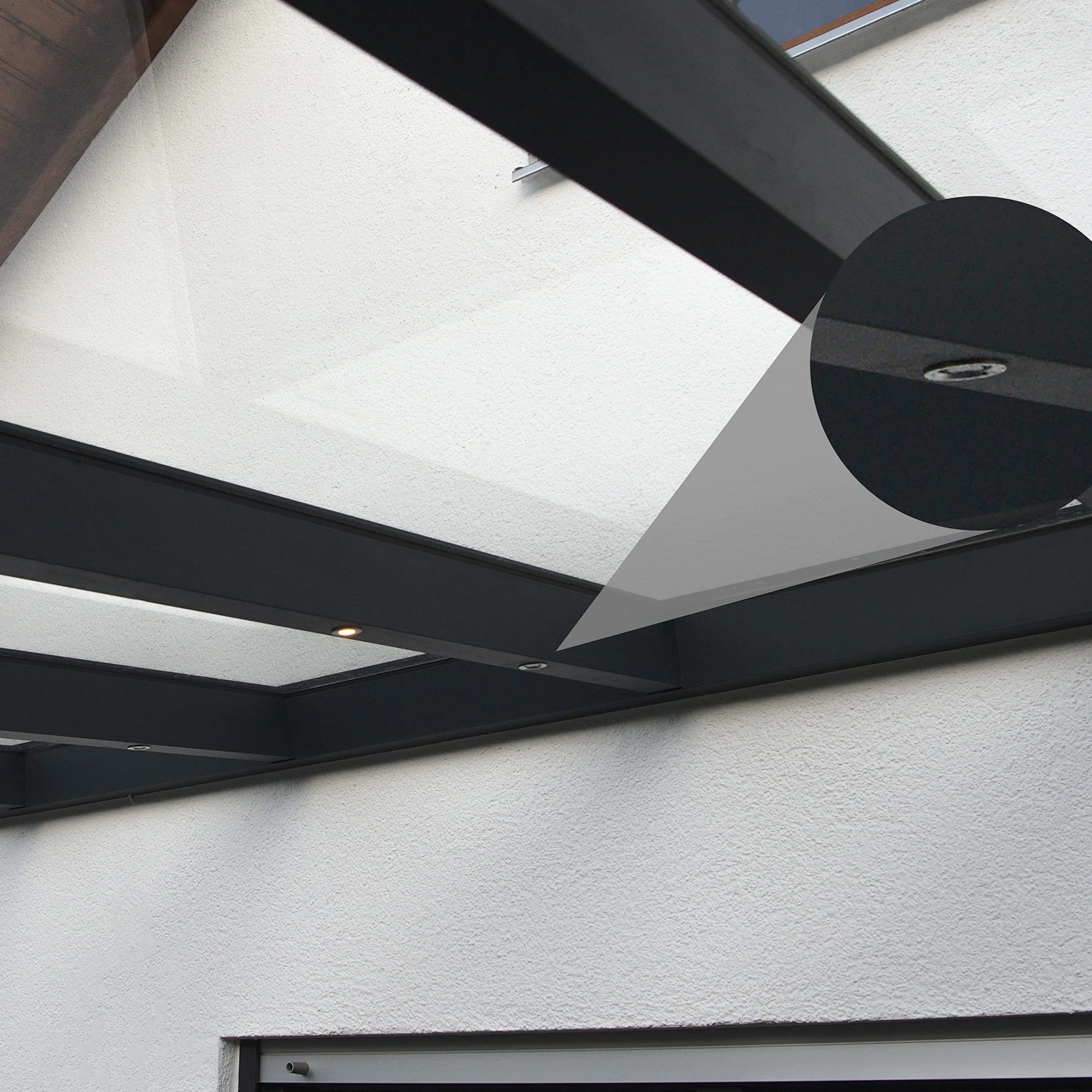 LIGHTVISION Głośnik do zabudowy Bluetooth, wodoszczelny, kompletny zestaw 2 szt. – mini głośniki do sufitów, zadaszeń tarasowych, wiat, ogrodów zimowych, werandy – opatentowane i zgodne ze standardami