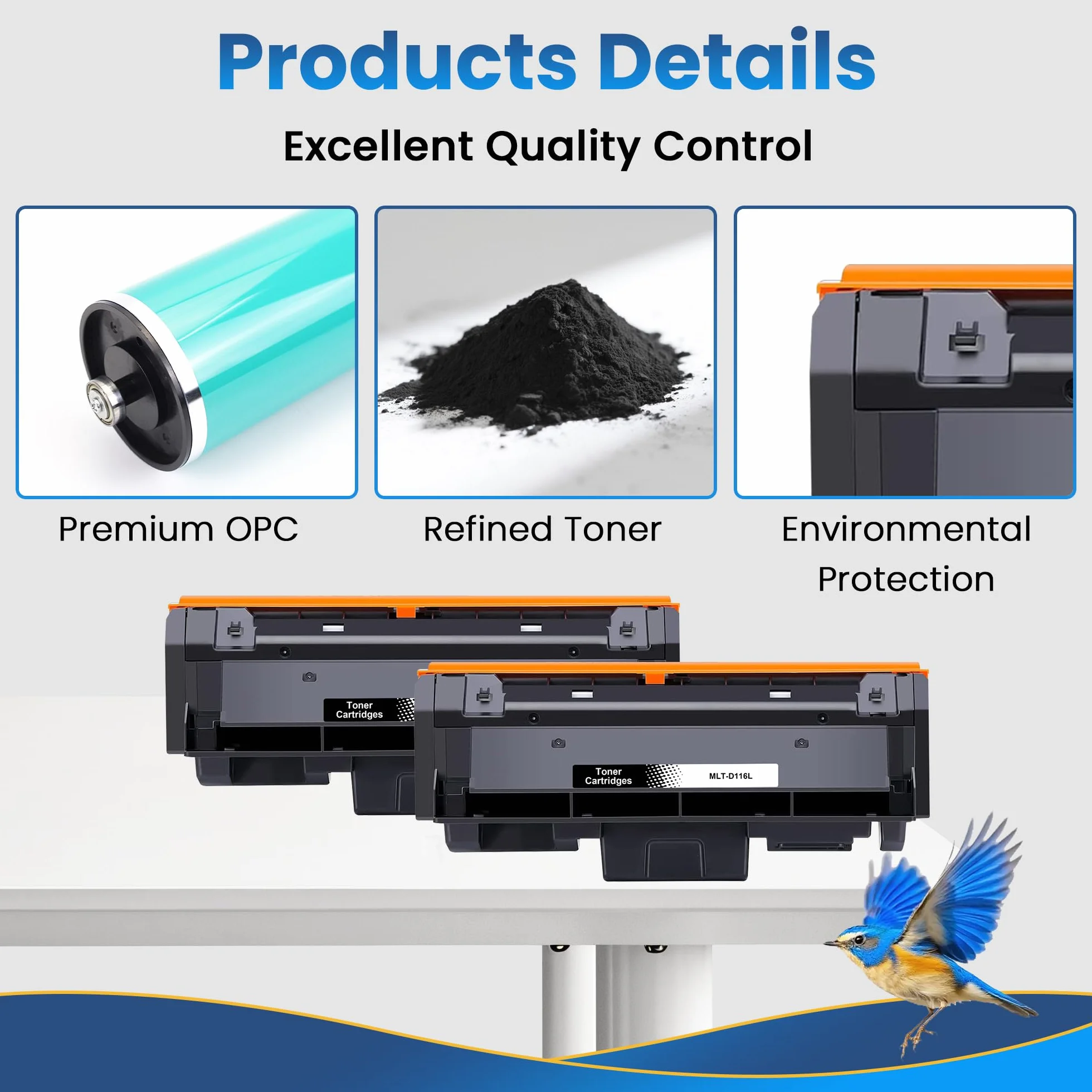Toner MLT-D116L D116L do Samsung Xpress M2675FN toner, 2 czarne | Toner do Samsung MLT-D116L MLT-D116S M2885FW M2825ND M2625D M2875FD M2835DW M2875FW M2825DW M2825DW M2825 M2885 M2875