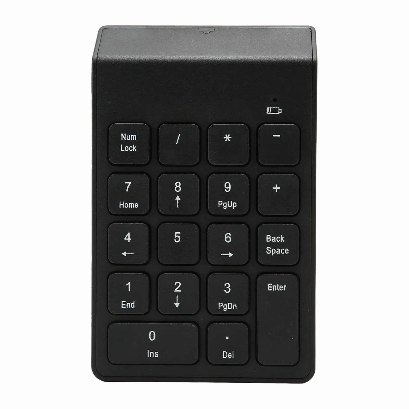 Bewinner Bezprzewodowa klawiatura numeryczna 2,4 G do laptopa, 18 klawiszy, mini zewnętrzna podkładka numeryczna, bez sterownika, czekoladowe klawisze, klawiatura numeryczna USB dla księgowego