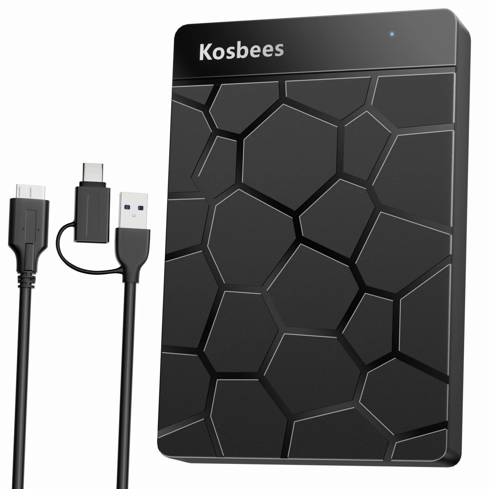 Zewnętrzne dyski twarde 500 GB, przenośny dysk twardy do systemu Windows, ultra cienki zewnętrzny dysk twardy kompatybilny z komputerami PC, Mac, laptopem, PS4, Xbox One, Xbox 360; gotowy do