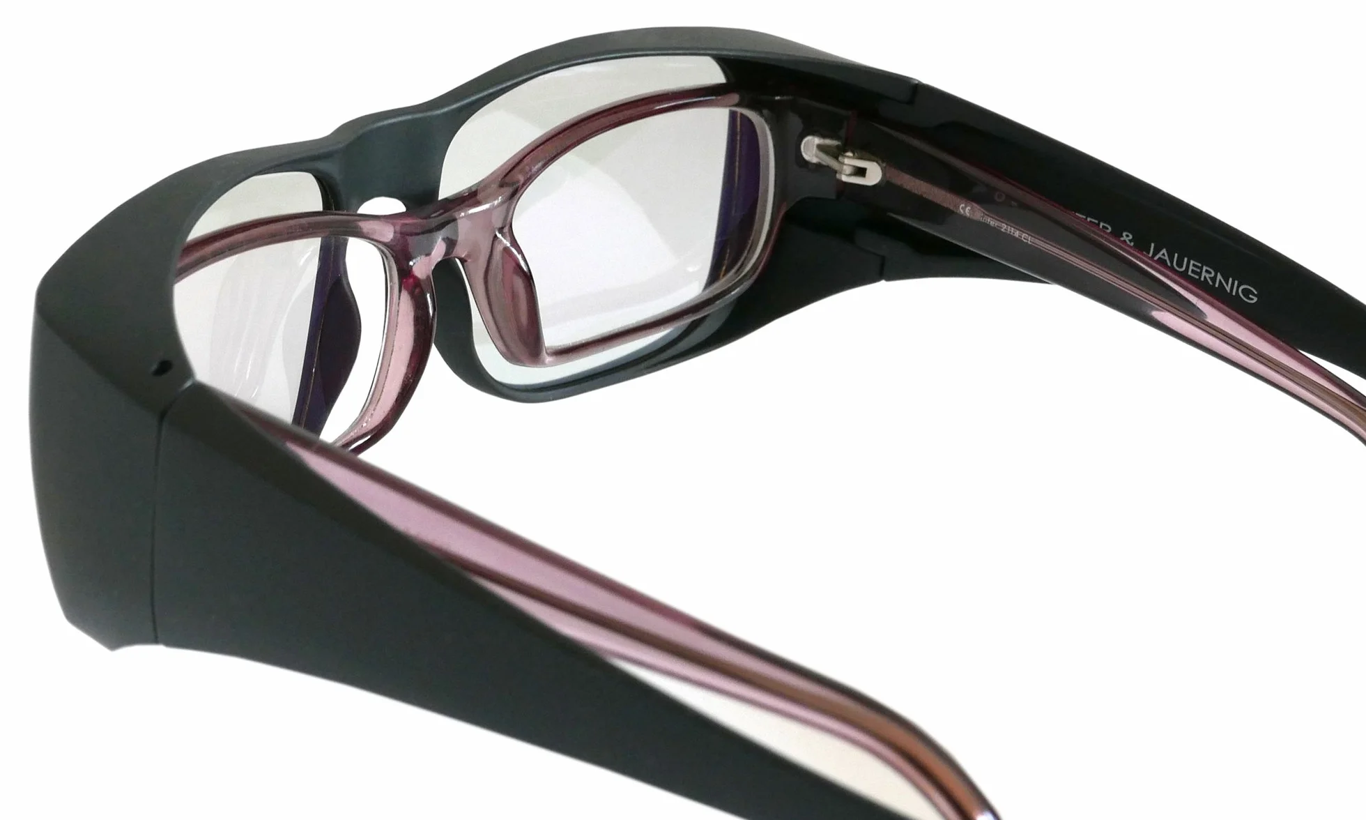 Schleiter & Jauernig SJ-UE pasywne okulary 3D polaryzacyjne okrągłe do nakładania dla osób noszących okulary, 200 g