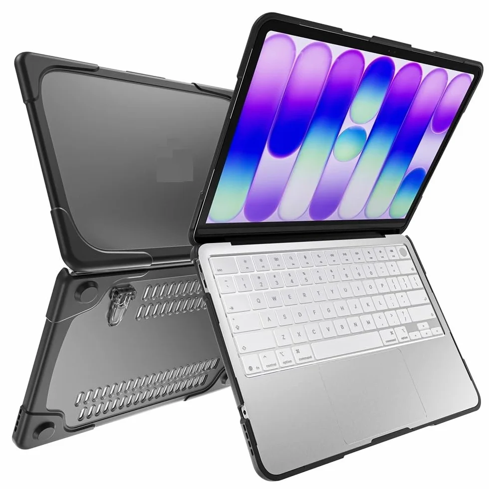 Hard PC+TPU Laptop Cases Suitable For Macbook Neo 13 2026 A3404 | Bracket-Style Heat-Dissipating Shock-Resistant Protective Case