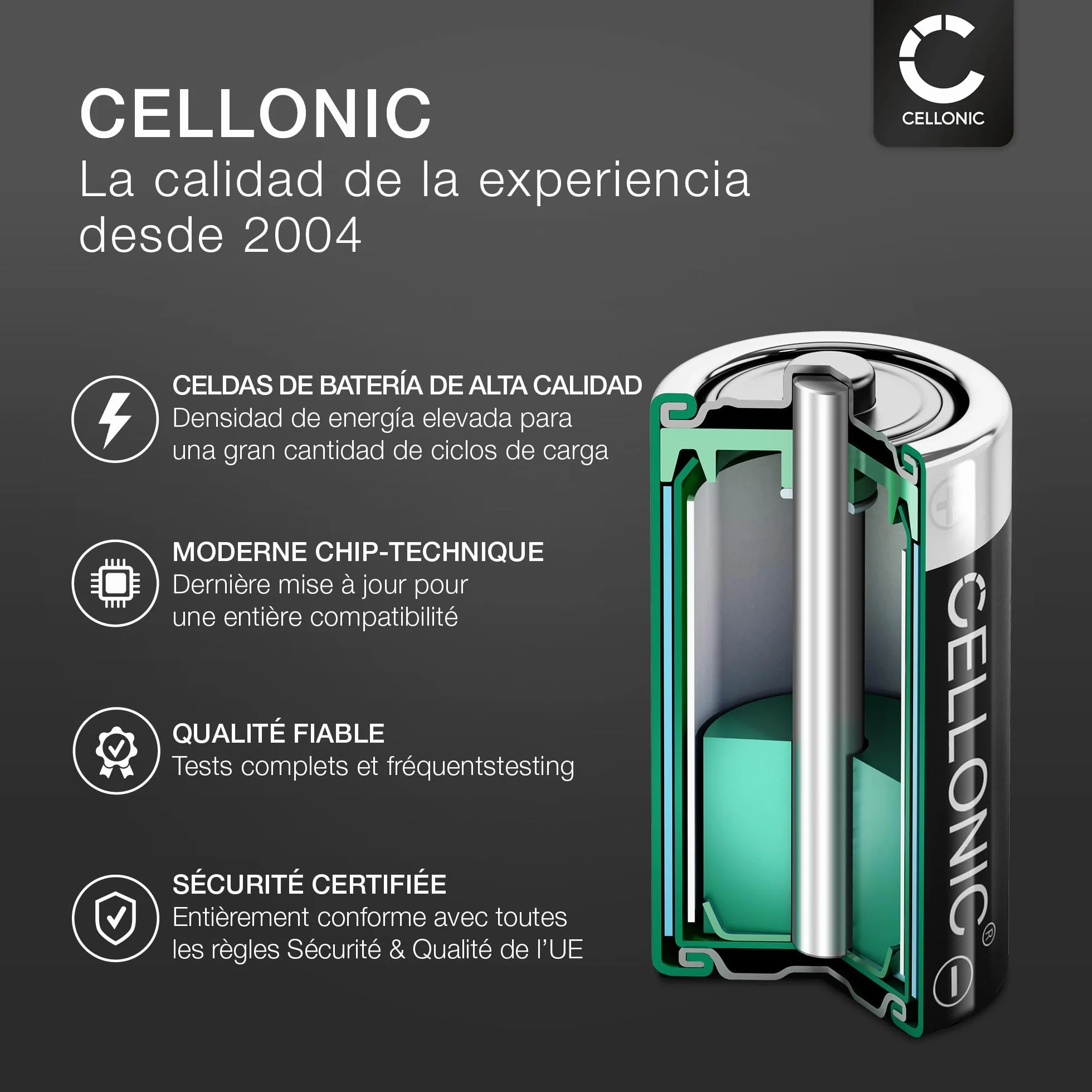CELLONIC, Bateria do głośników kompatybilna z Logitech UE Boom 2, Ultimate Ears Boom 2 (3400 mAh, 3,7 V) Zamienna bateria 00798-601-8207