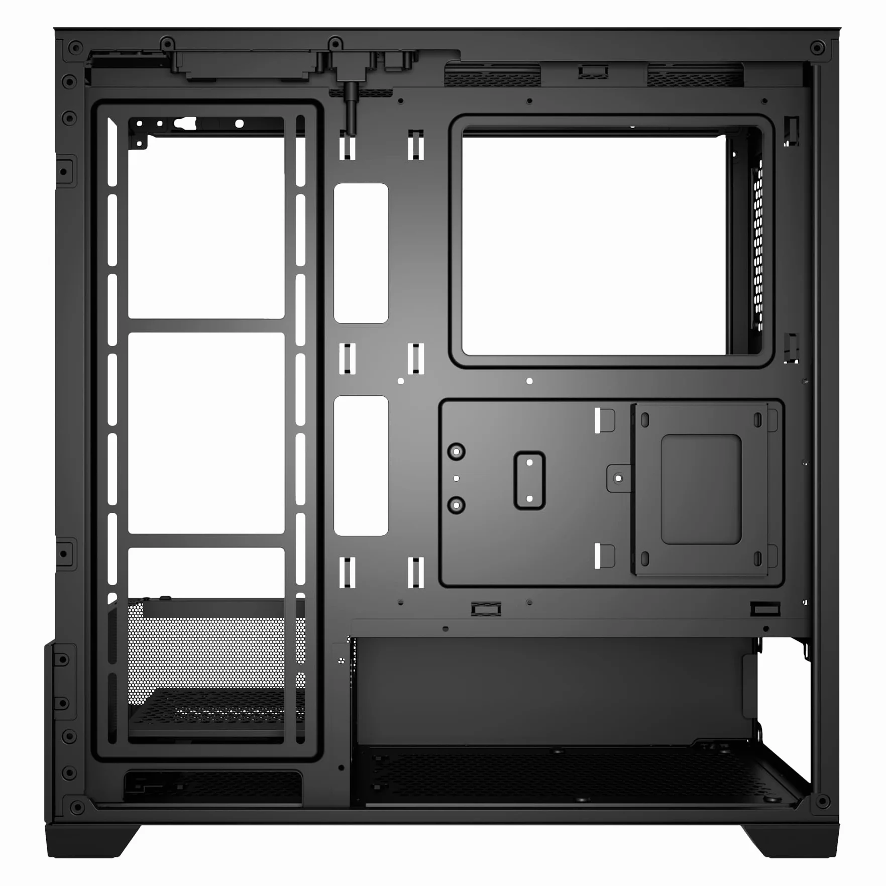 UNYKAch Obudowa ATX REVELAT Black z pojemnością na karty graficzne do 425 mm i chłodzenie cieczą do 360 mm