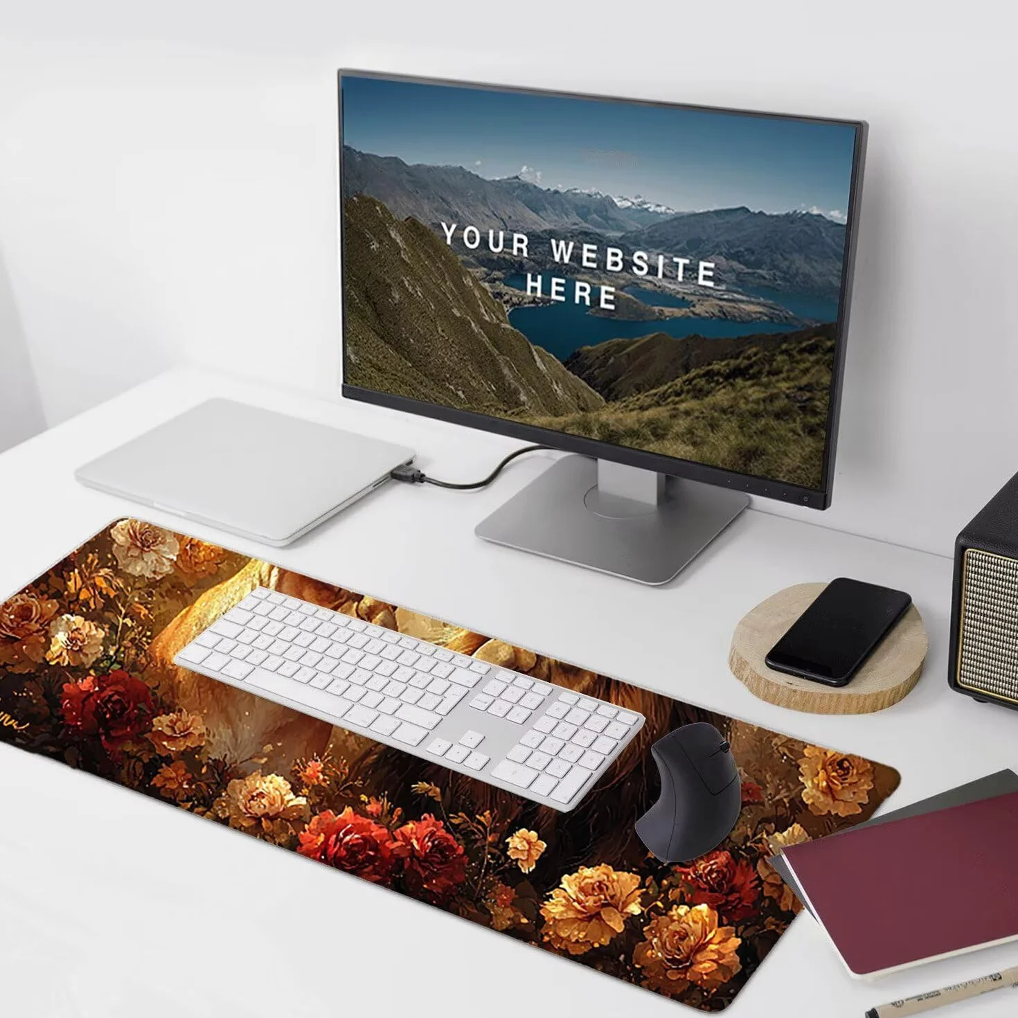 Podkładka pod mysz, podkładka pod mysz do gier dla par lew 1200 x 600 mm duża podkładka pod mysz biurkowa biurko, odpowiednia do notebooków i komputerów stacjonarnych akcesoriów biurkowych z-764