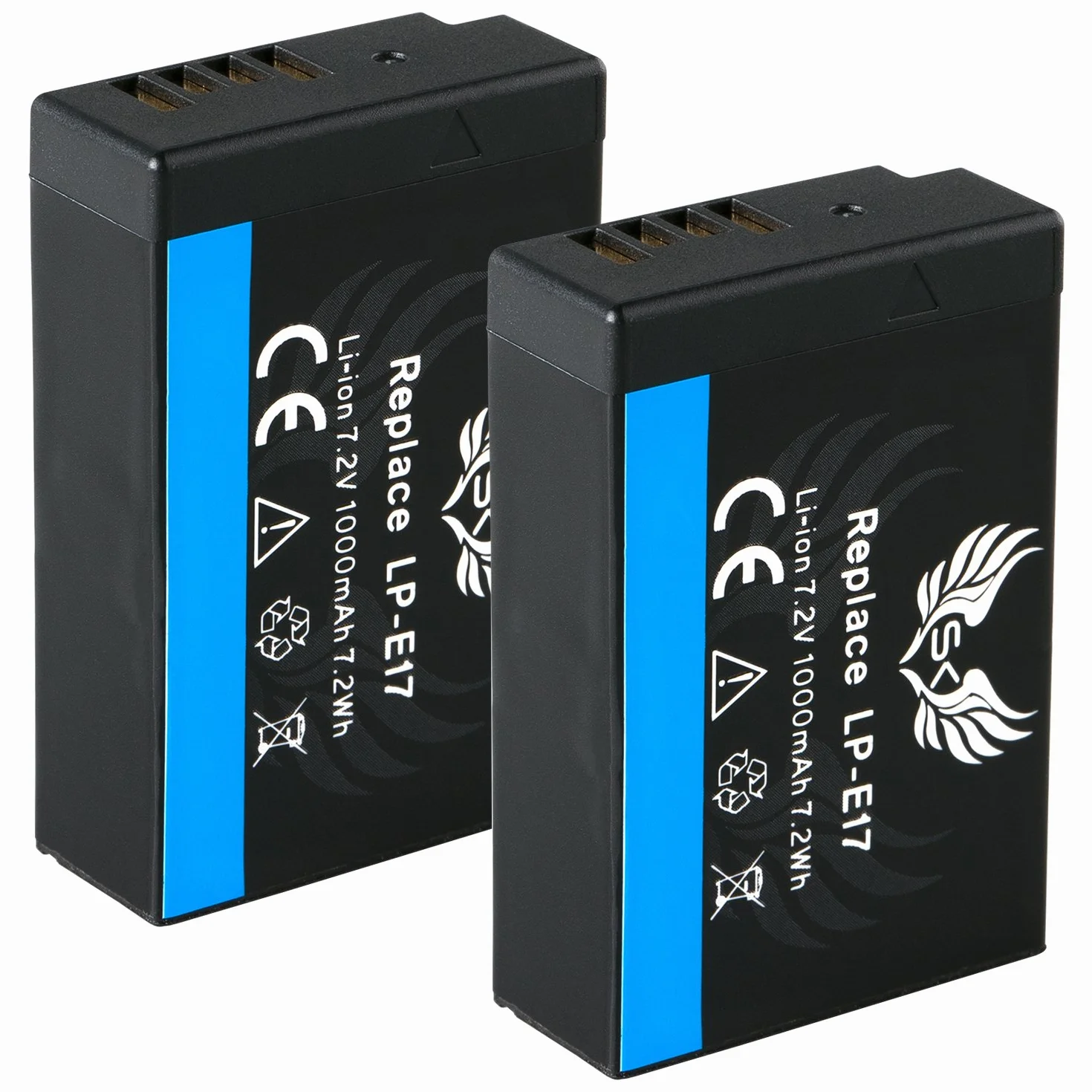 2X SK akumulator Canon LP-E17 | 1000 mAh | do Canon EOS RP M3 M5 M6 M6 Mark II 77D 200D 750D 760D 800D / Kiss X8i X9i / Rebel T6i T7i /// (częściowo dekodowany)