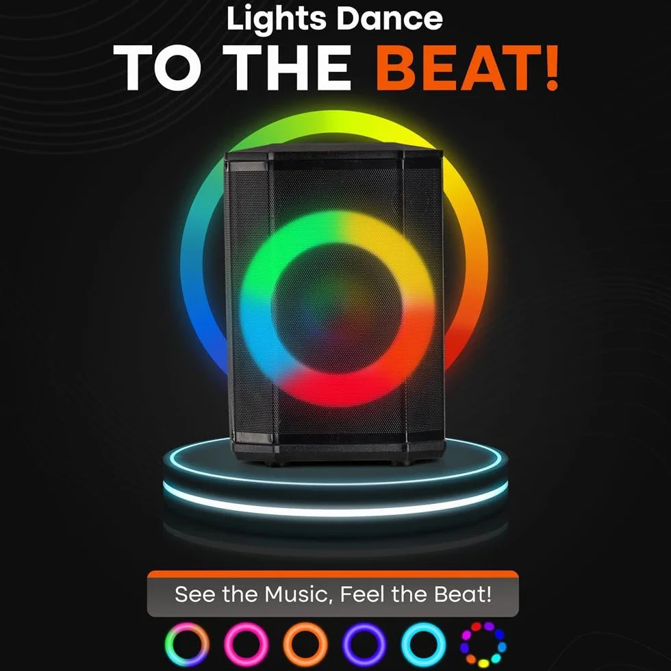 Pyle Audio Bluetooth Party Speaker - Big Speaker with True Wireless Stereo System - Enjoy Powerful Bass and Clear Treble - Party Bluetooth Speaker with Carry Bag and Tripod