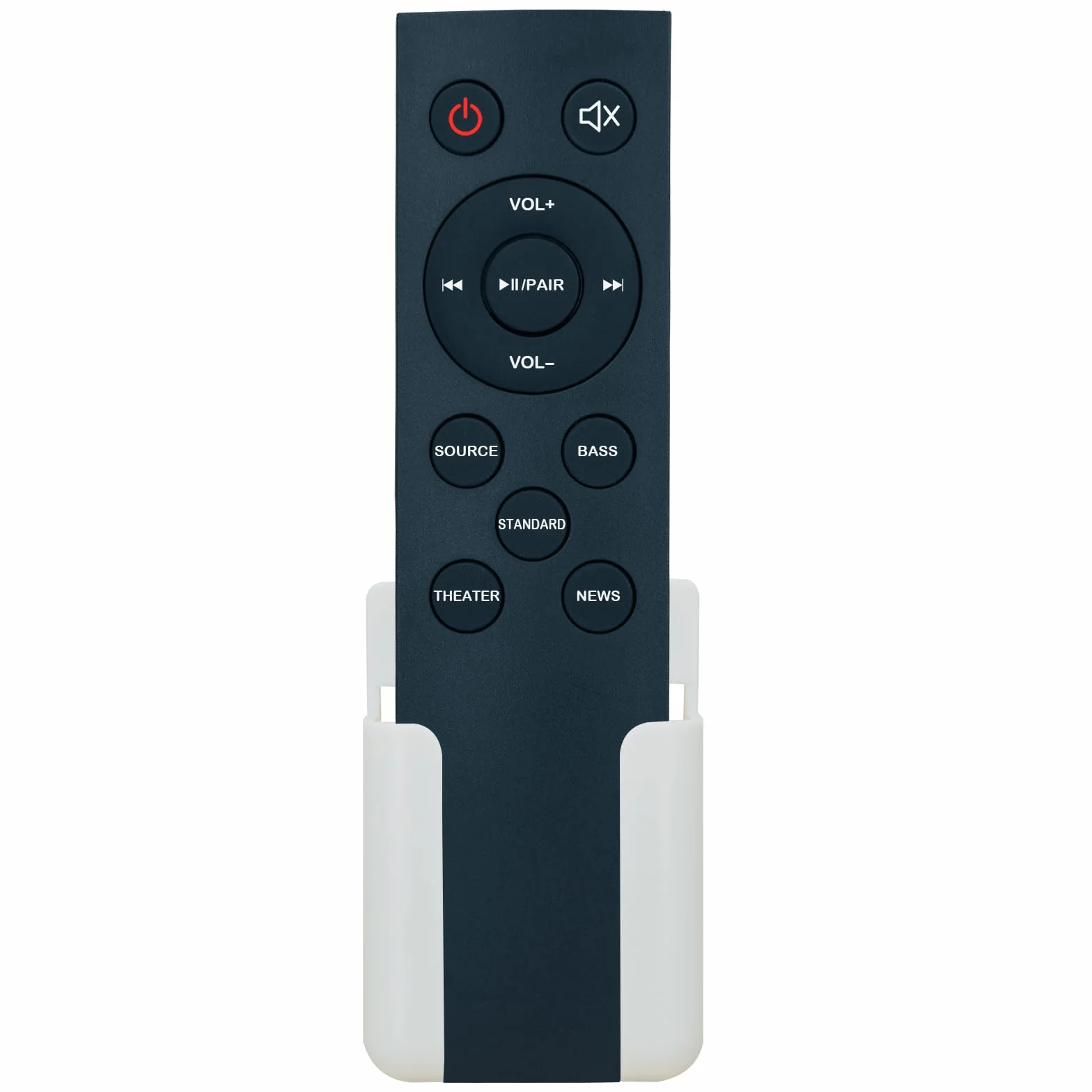 Zamienny pilot zdalnego sterowania do Insignia NS-SBAR21F20 Soundbar system głośników kina domowego, z ponadwymiarowymi przyciskami