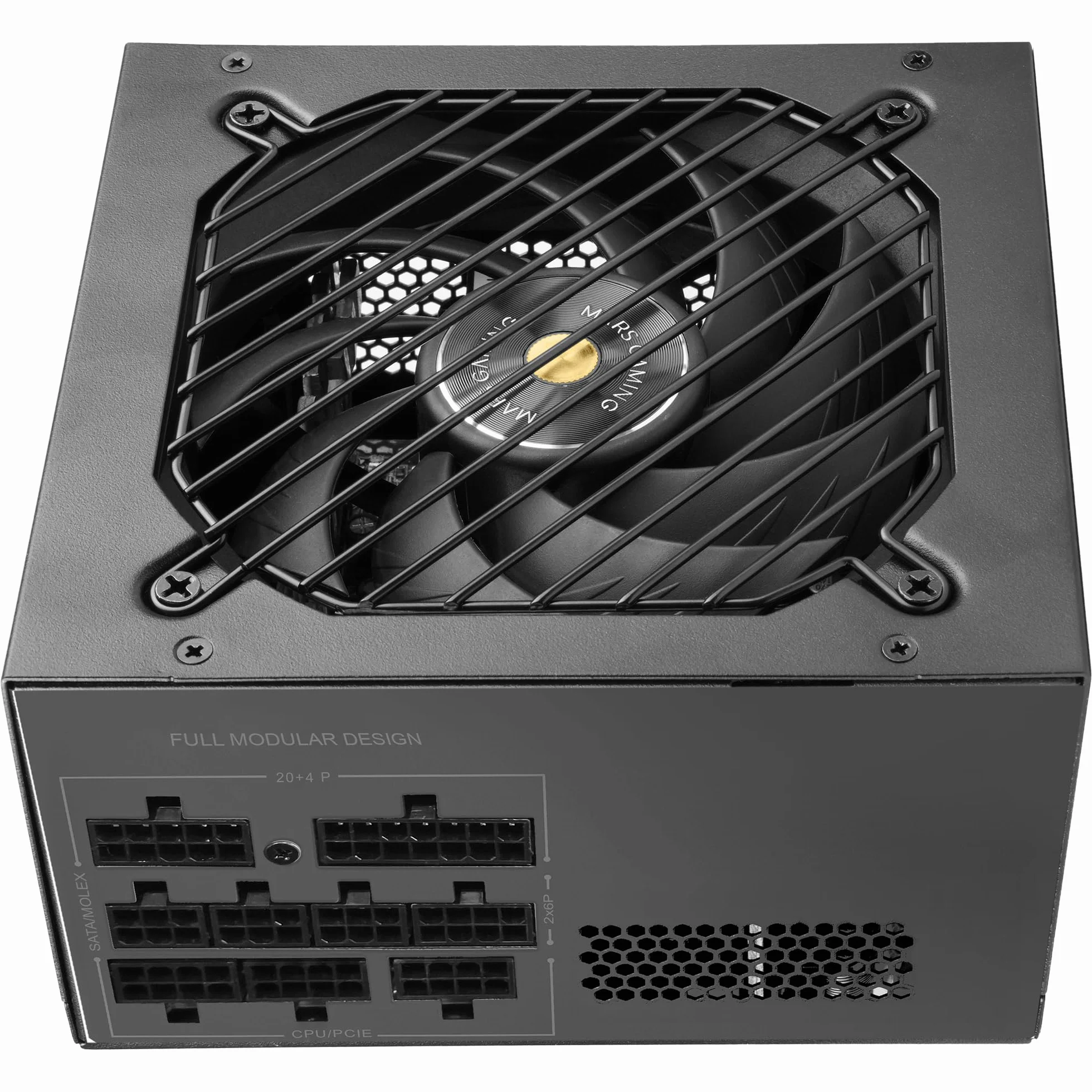 Mars Gaming MPB650PSI, Zasilacz Komputerowy Full Modular 650W, 10 Lat Gwarancji, 80Plus Gold 90%, Wentylator SI Extreme Silence, Technologie AI2-RPM, DC-DC i SMD, ATX 3.1 i PCIe 5.1, Czarny