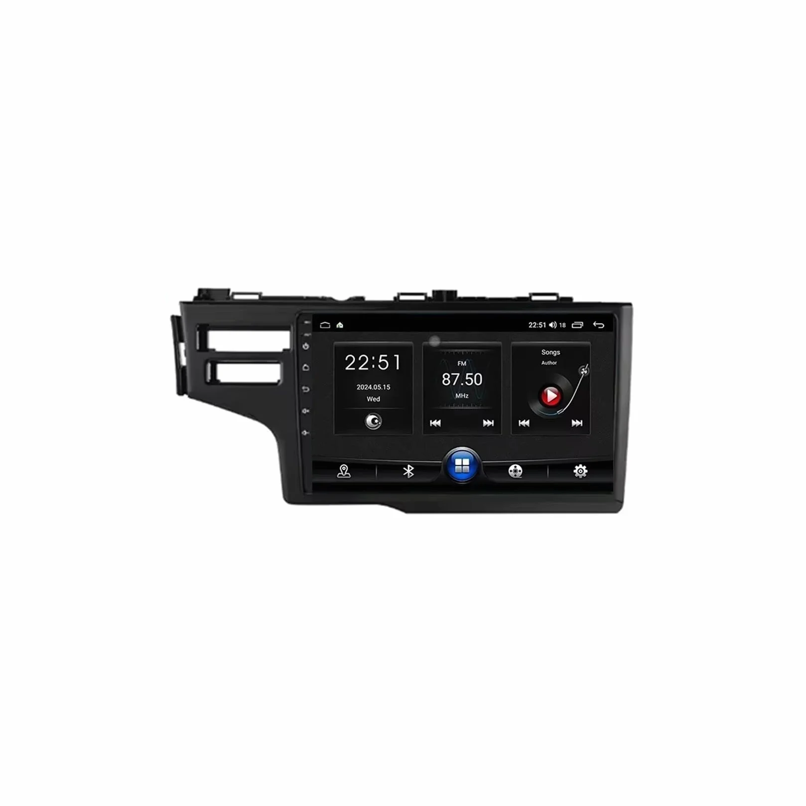 Radio Samochodowe dla Honda Jazz 3 2015-2020 Fit 3 GP GK 2013-2020 Przenośny OdtwarzaczDotykowym Hd, Bluetooth, Wi-Fi, Radiem, Wideo I Muzyką; Mirror Link, 8 Rdzeń 8G+256G