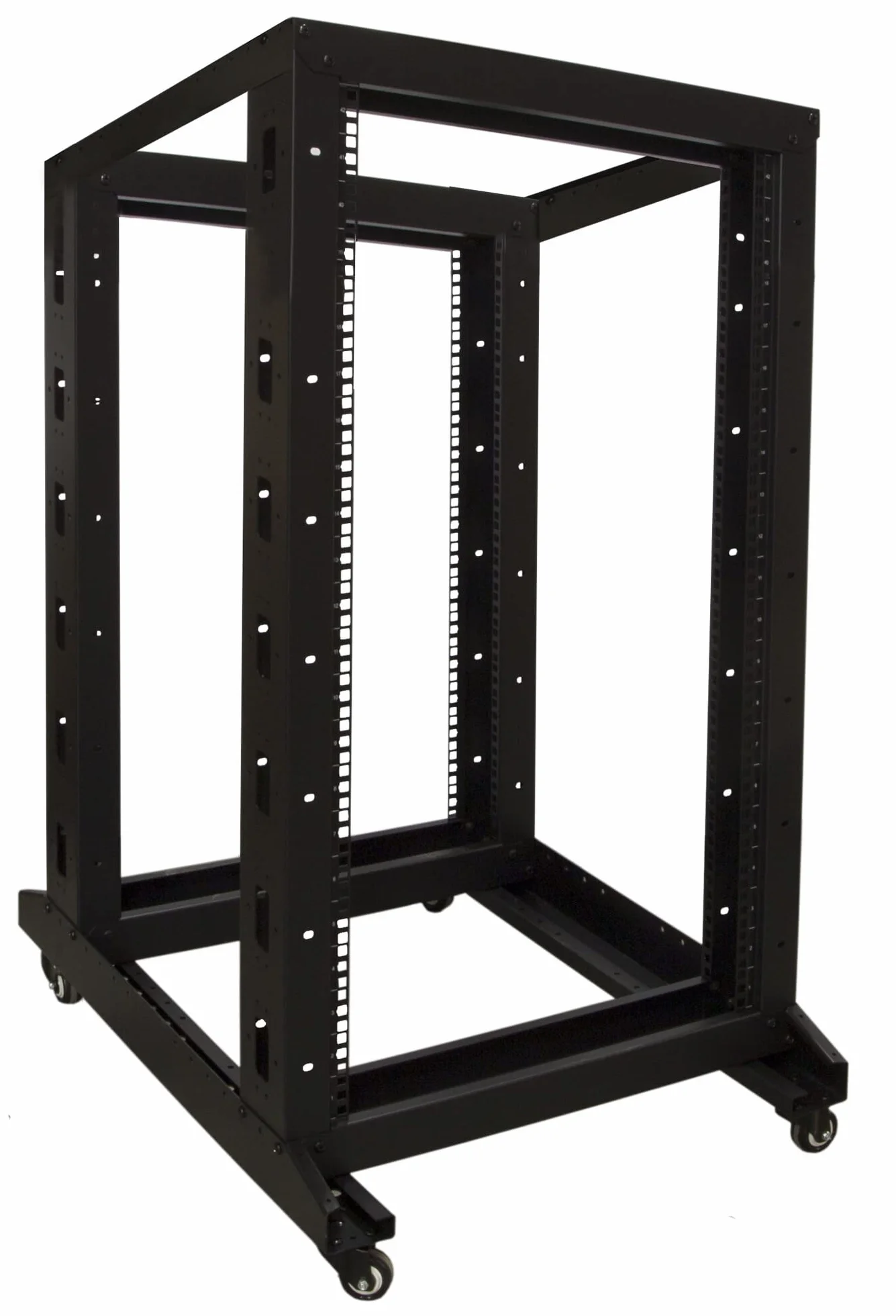 22 HE – 19 cali szafka na kółkach – niezmontowana – (szer. x gł. x wys.) 600 x 800 x 1200 mm – czarna – zamykana