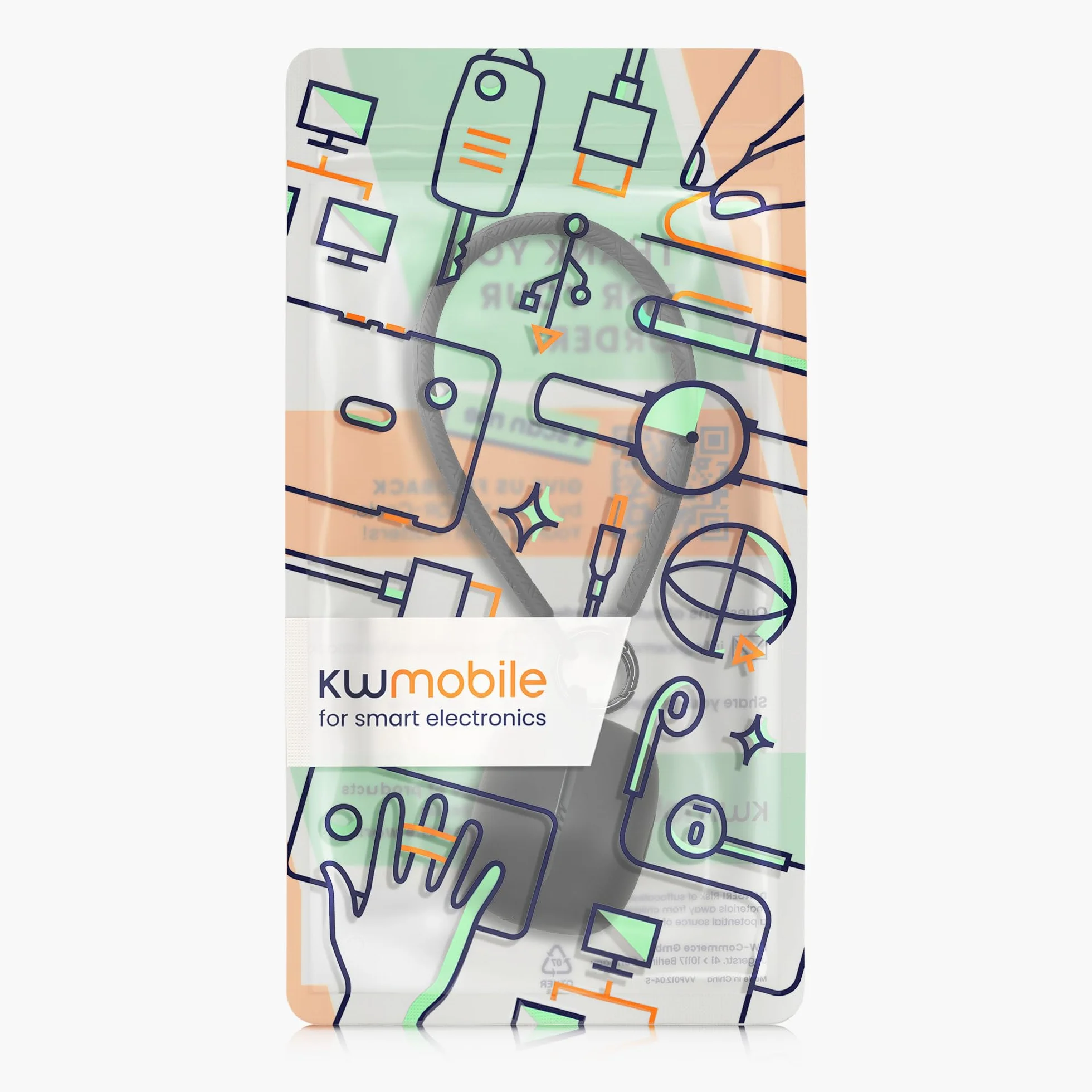 kwmobile Etui kompatybilne ze słuchawkami JBL Tune Beam 2 - silikonowe etui ochronne Case Cover - z paskiem na rękę czarne