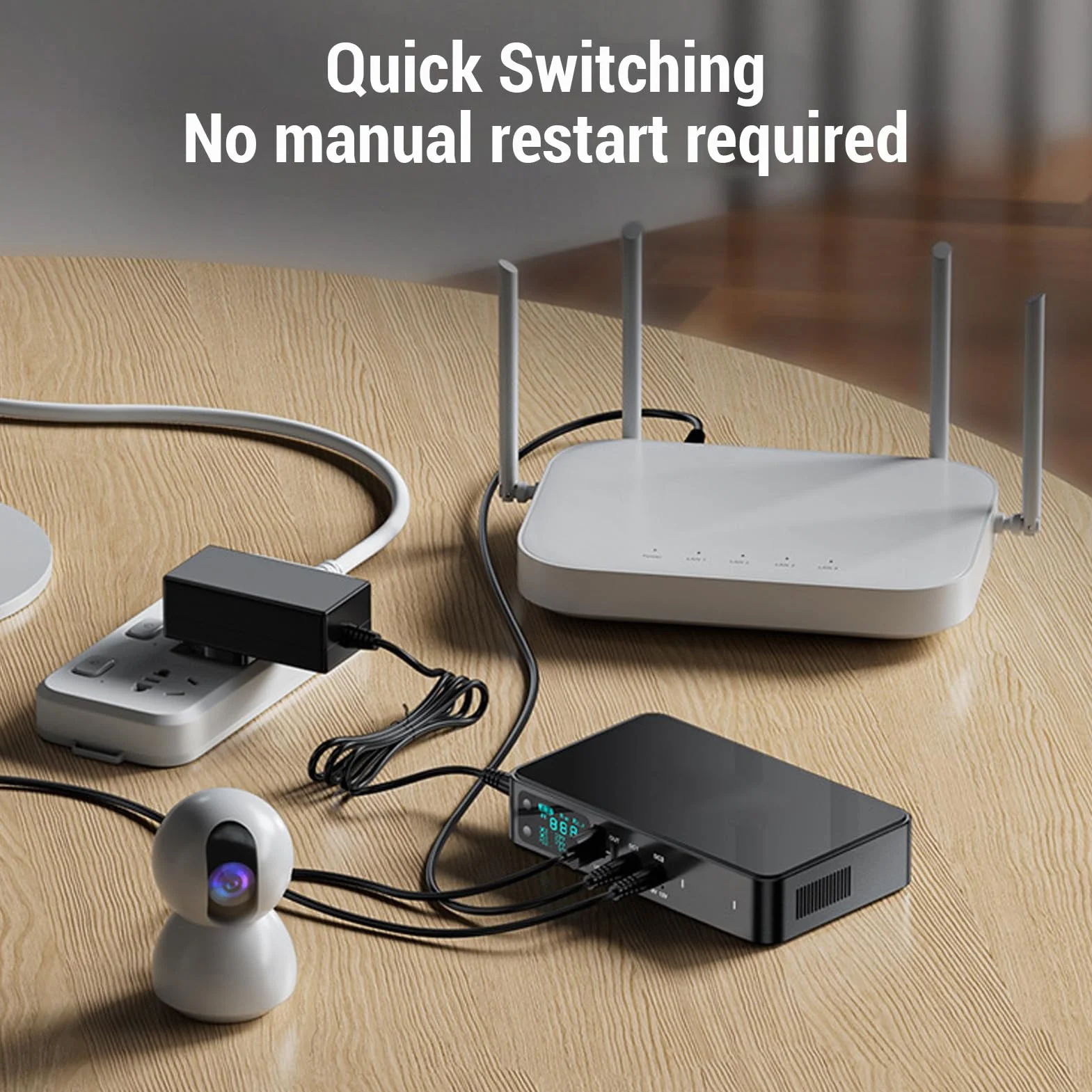 Jectse Mini UPS DC 5V 9V 12V, 18000 MAh Nieprzerwane Zasilanie, UPS Battery Backup Wyjściowe Napięcie Wyjściowe, 2 obsługę Zasilania urządzeń dla Kamery Bezpieczeństwa Routera