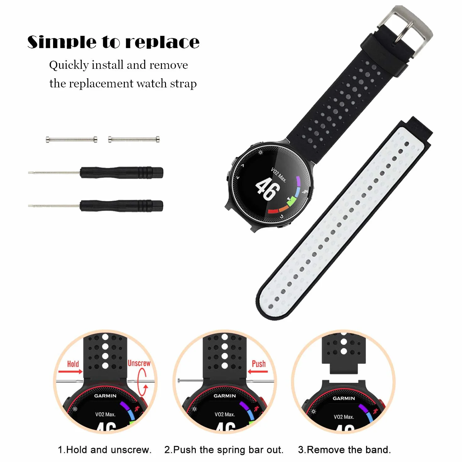 Paski do zegarka Garmin Approach S20 S5 S6 Sport zamiennik akcesoria