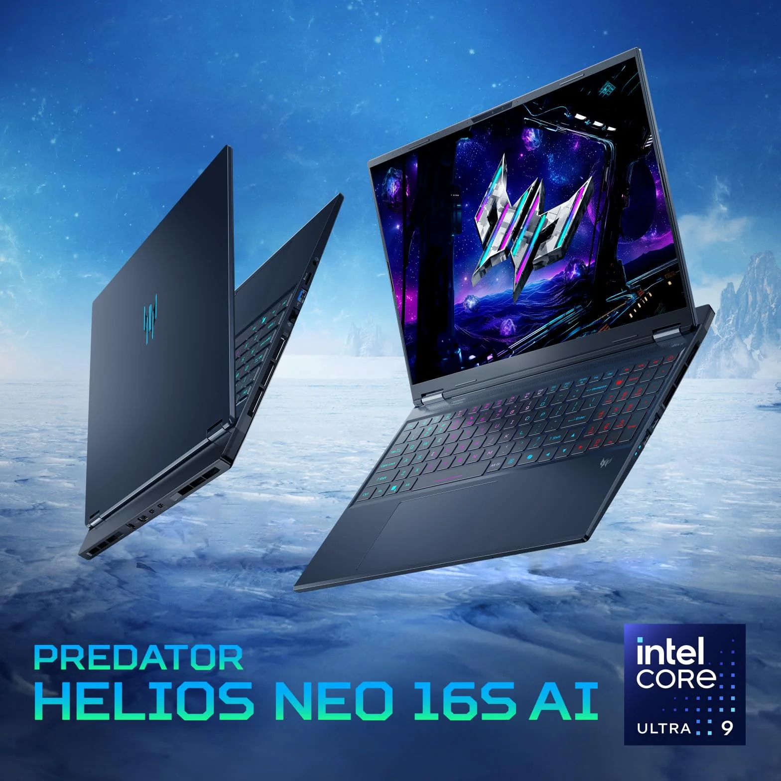 acer Predator Helios Neo 16S AI PHN16S-71-976U do gier do notebooków, NVIDIA GeForce RTX 5070 8 GB GDDR7, Intel Core Ultra 9 275HX, pamięć RAM 32 GB DDR5, 2 TB SSD, wyświetlacz 16" OLED 240 Hz DDS