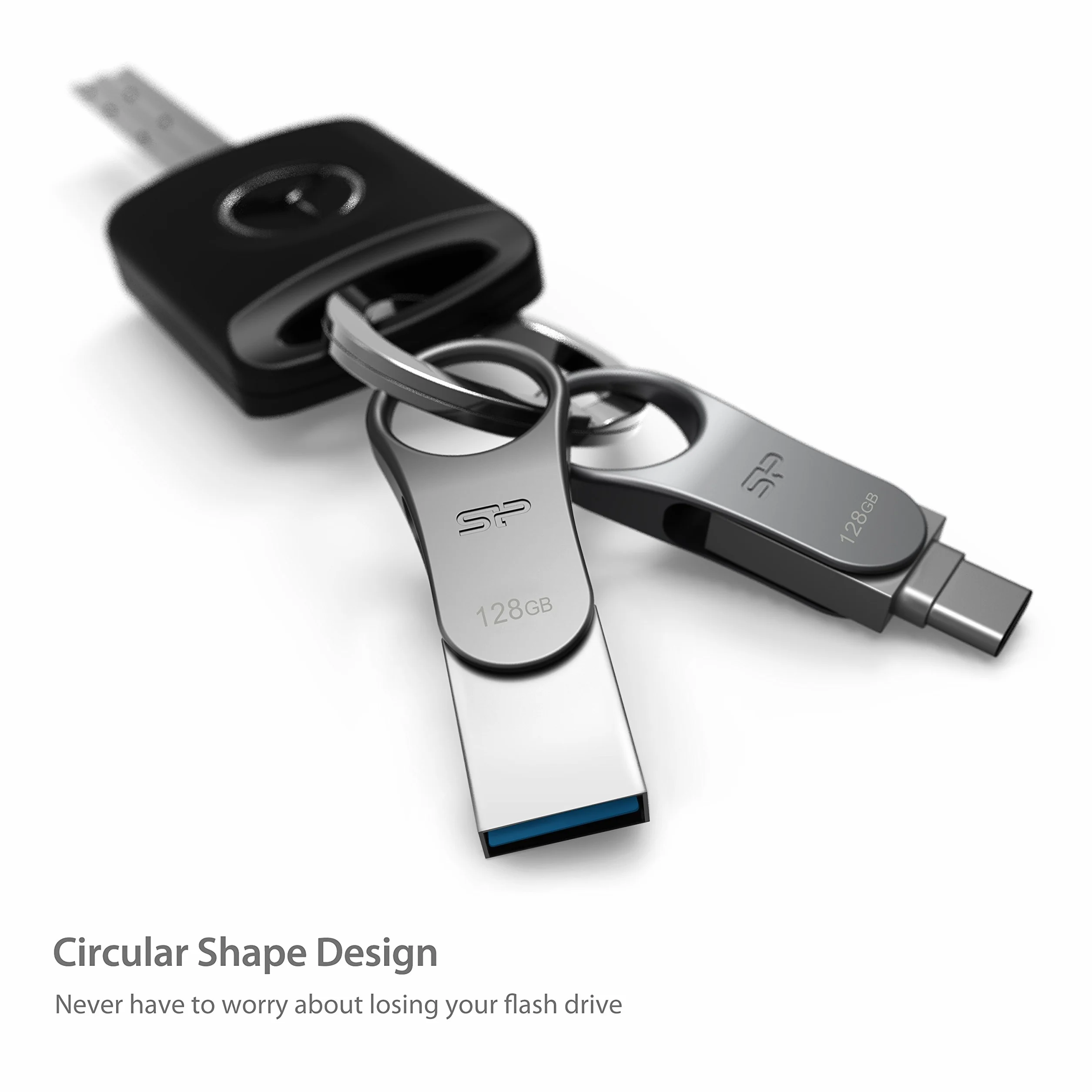 Silicon Power 128 GB typu C i typ A Dual USB 3.0/3.2 Gen 1 Dual Flash Drive, Mobile C80