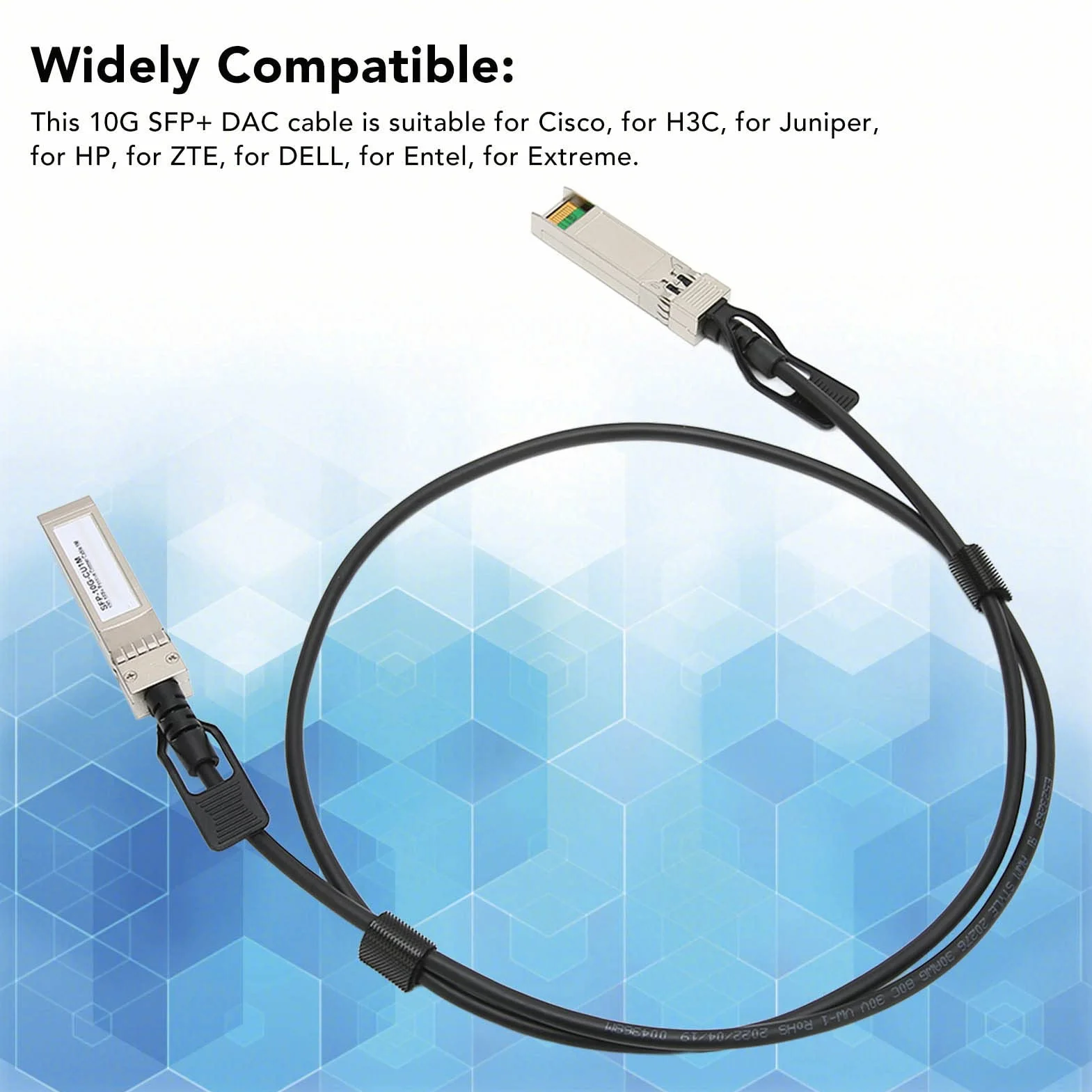 Kabel 10G SFP+ DAC High Speed SFP-10G-CU1M do SFP+ 1M