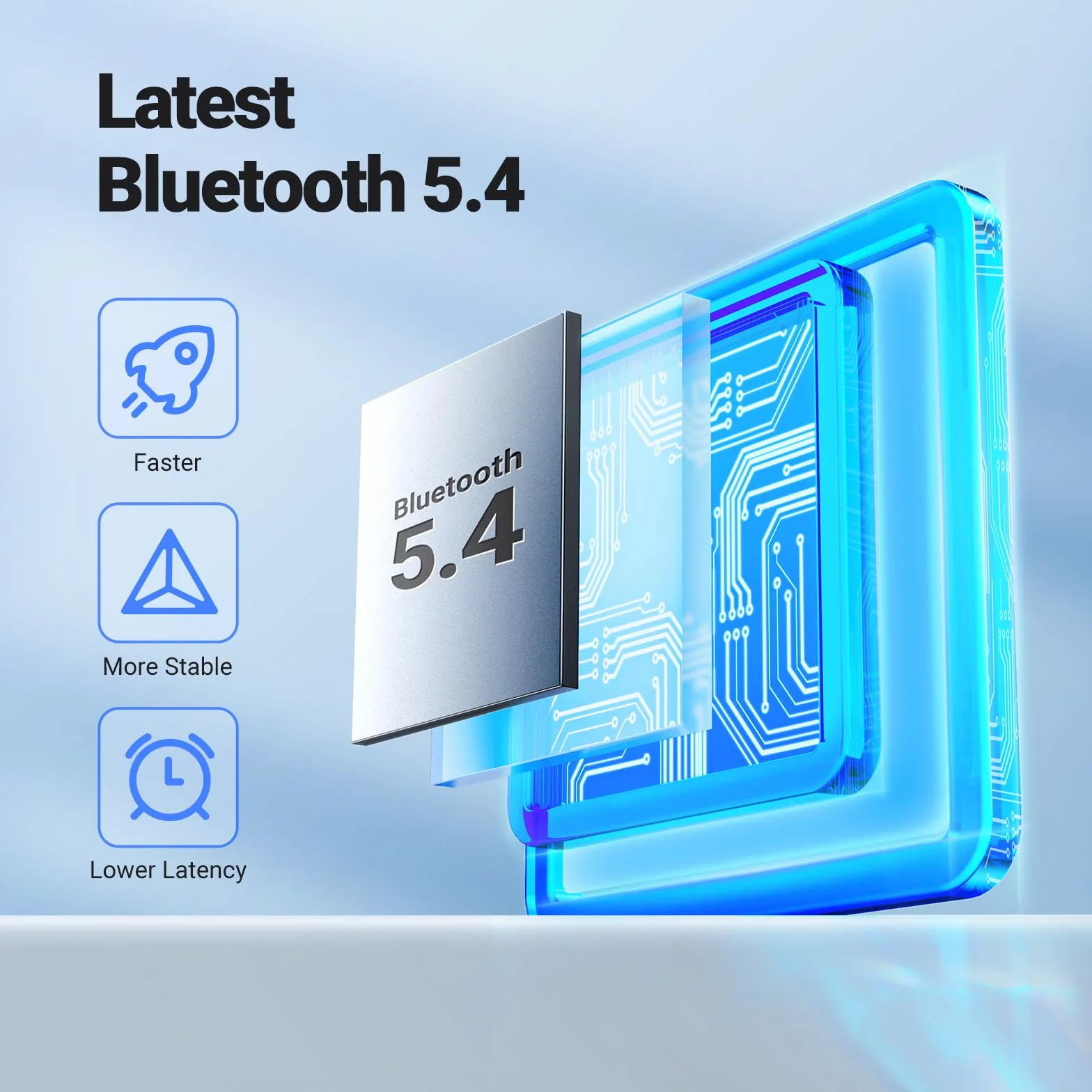 UGREEN Adapter Aux Bluetooth 5.4 samochodowy odbiornik Bluetooth wielofunkcyjny przycisk do połączeń i muzyki, podwójne połączenie, kompatybilny z samochodowym systemem stereo