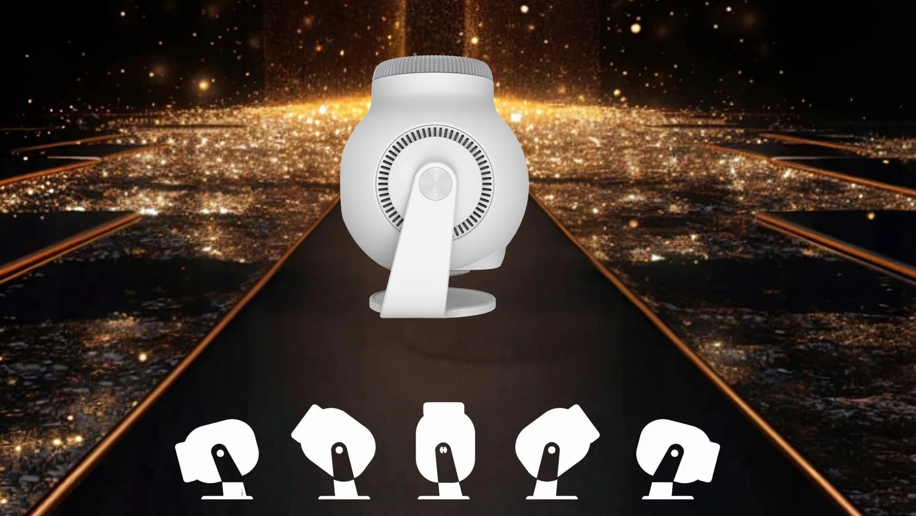 CIRON TP360 Projektor multimedialny Android 14 WiFi 6 Bluetooth 5.4 LED 200 ANSI 720P Mini Projektor Kino Domowe HDMI USB Wysoka Jakość Korekcja Obrazu Kino Domowe