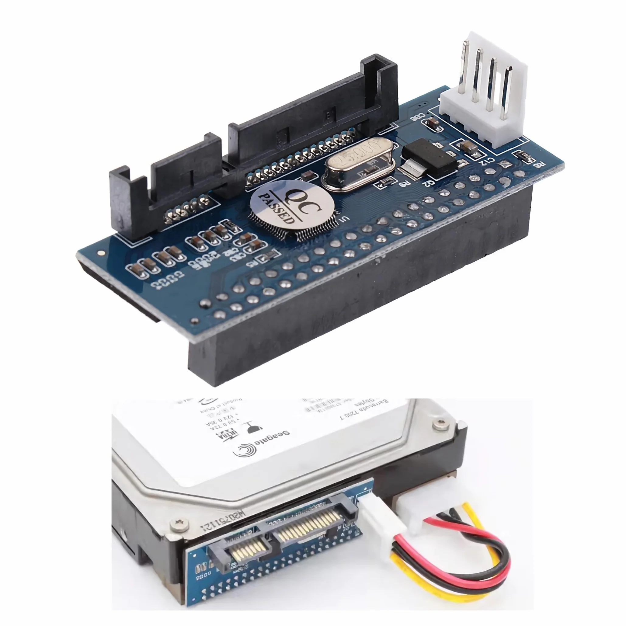 F40S konwerter IDE/PATA na SATA, dysk twardy 40-pinowy IDE do gniazda SATA, konwerter PCBA