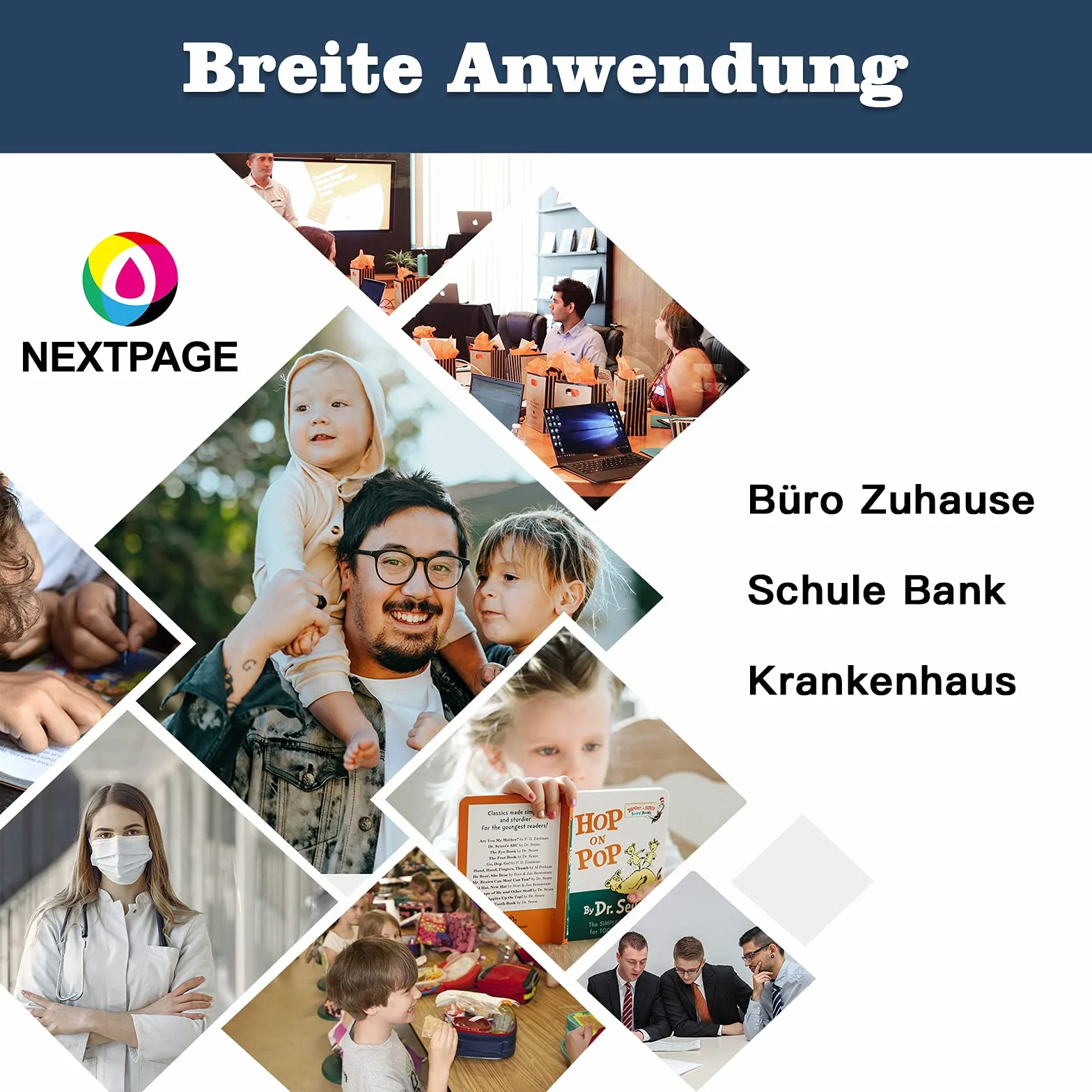 Nextpage C9345 pudełko konserwacyjne C12C934591 kompatybilne z Epson EcoTank Pro ET-5800 ET-5850 ET-5880 ET-16600 ET-16650 ET-16600, Ecotank L15150 L15158 L151600 Workforce Pro WF-7820 etc (C9345