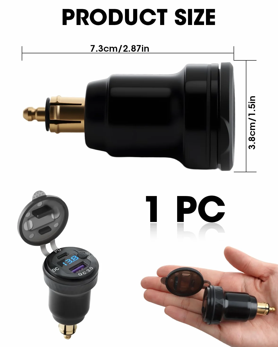 Ładowarka samochodowa USB c szybkie ładowanie, ładowarka zapalniczki USB szybkie ładowanie, ładowarka DIN do USB