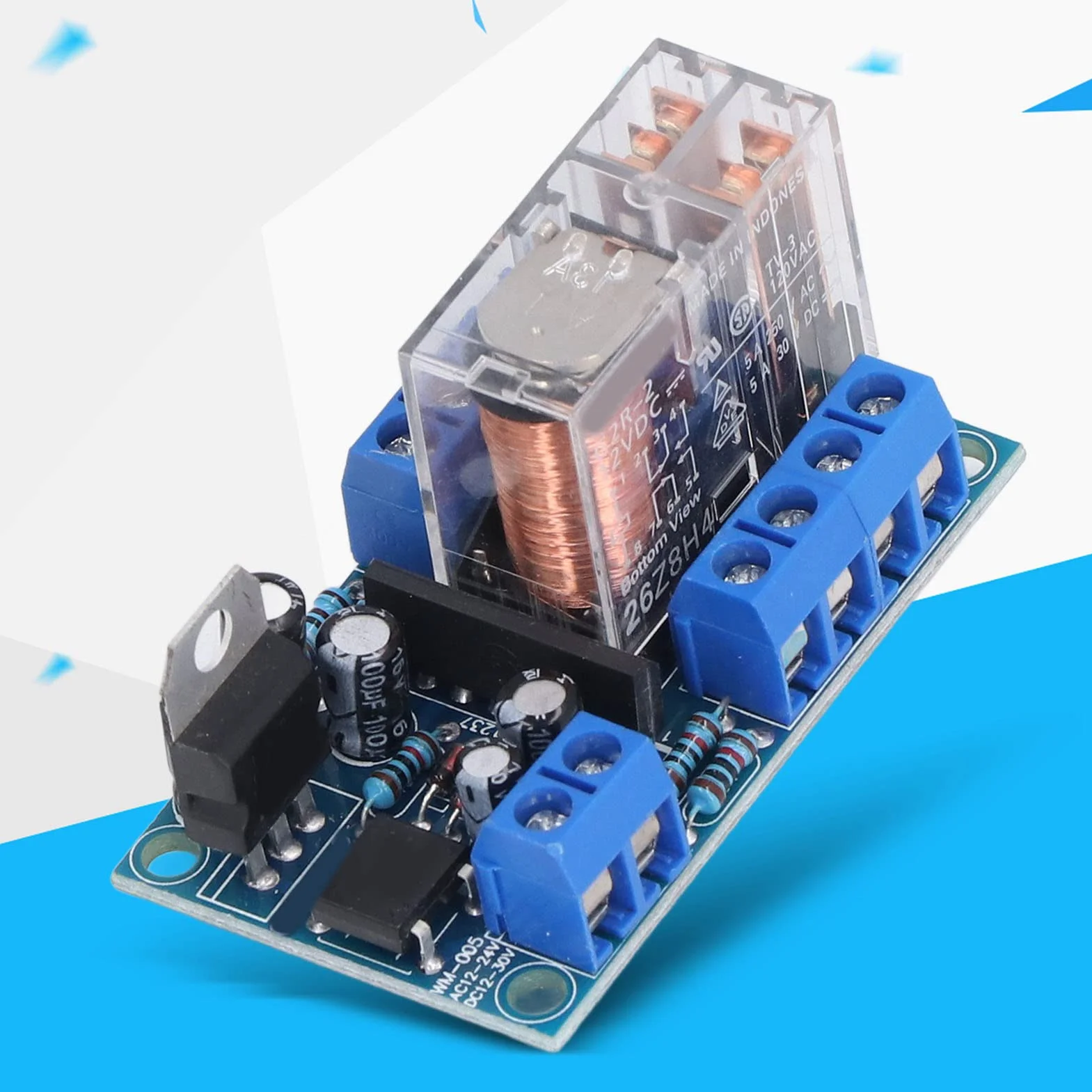 Opóźnienie Płyty Ochrony Głośników, AC DC 12V-24V Płyta Ochrony Opóźnienia, PCB Uruchamiania, kanał 2.0