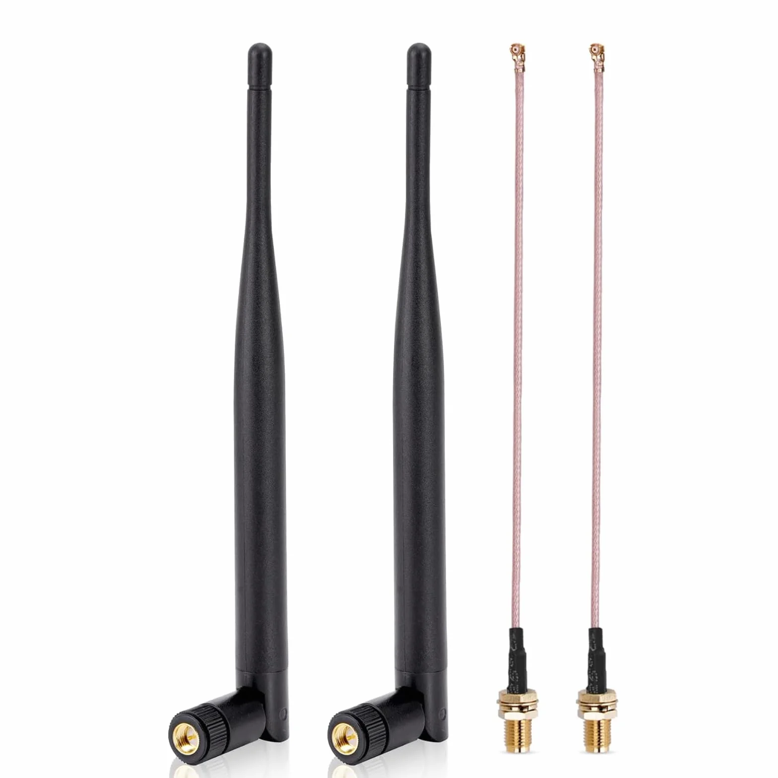 Antena LoRa Omni-Directional 3 dbi Gain SMA Male LoraWan do Meshtastic LoRA ESP32 LoRa OLED Board + kabel przedłużający IPEX 15 cm