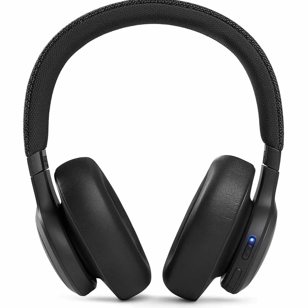 JBL Live 660 NC - Bezprzewodowe Słuchawki Wokółuszne z Funkcją Bluetooth i z Adaptacyjną Redukcją Hałasu ANC, do 50 H Odtwarzania, Czarne