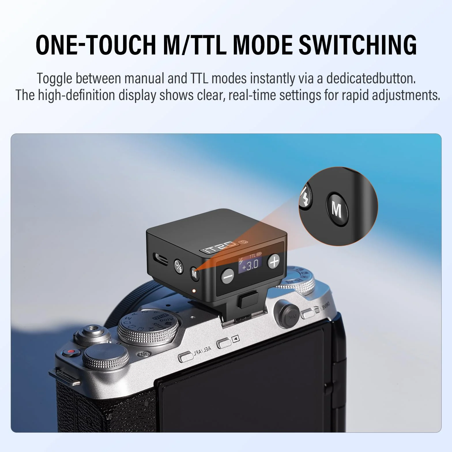 Godox iT20-S iT20 S lampa błyskowa z białym dyfuzorem Speedlite 6 poziomów mocy 700 błysków pełnej mocy TTL Flash Camera z magnetycznym kolorowym chipem do Sony DSLR