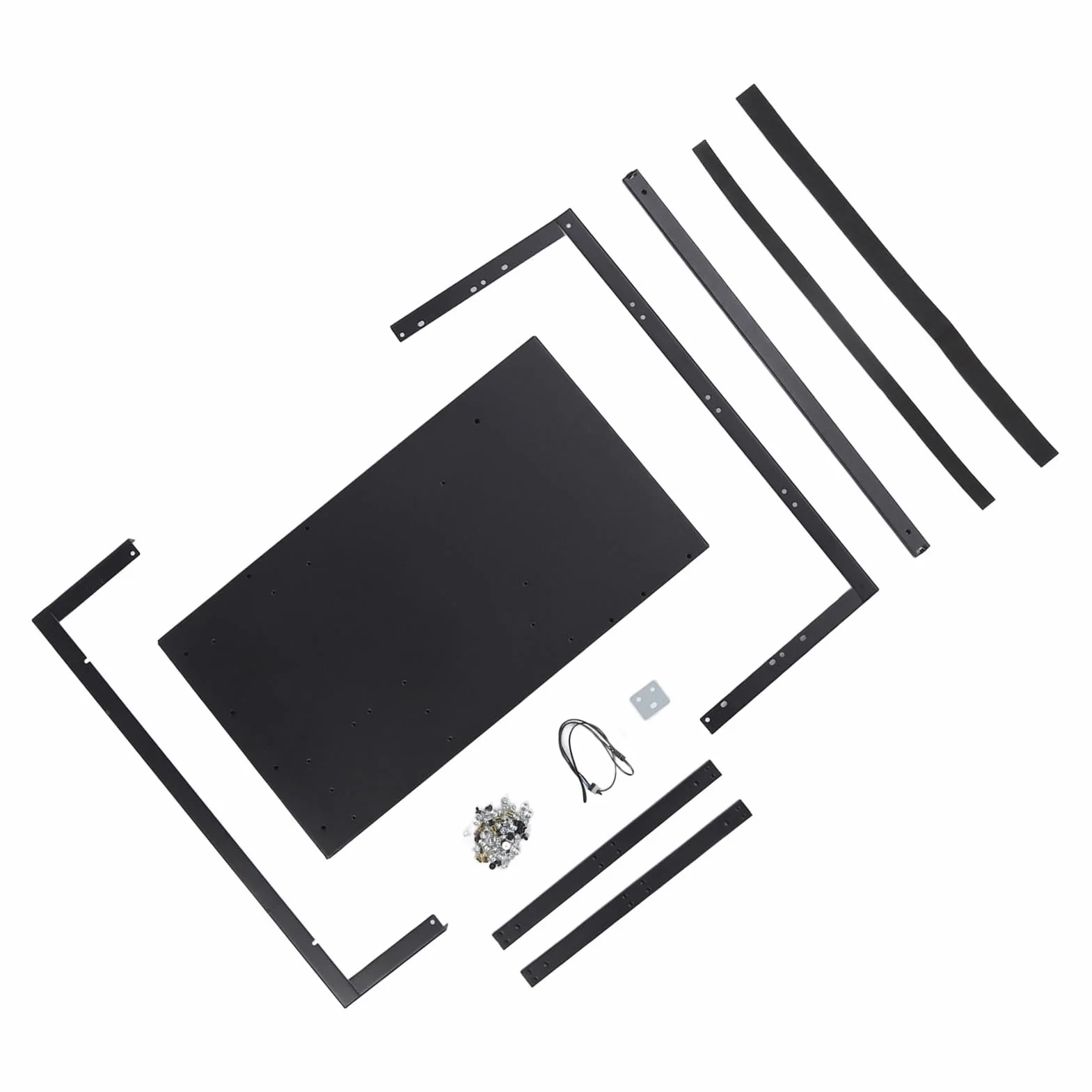 Otwarta Obudowa Komputera, Solidna Płyta Stalowa, Obudowa Rozszerzająca Karty Graficznej 8 GPU dla Płyty Głównej ATX MATX FLEX, Wydajne Chłodzenie dla Entuzjastów Majsterkowania