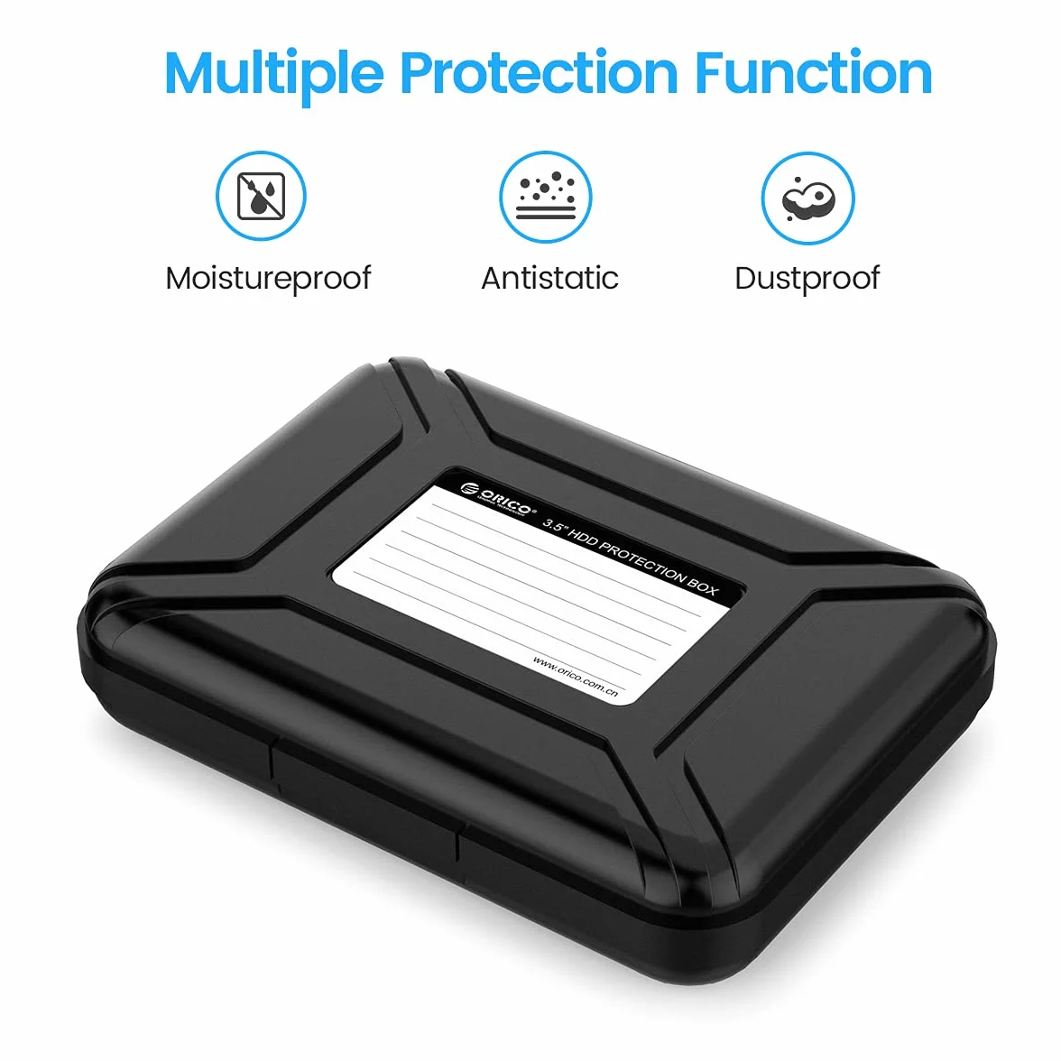 ORICO PHX-35 do 3,5" HDD PATA/SATA etui ochronne na dysk twardy, bardzo grube (szare)
