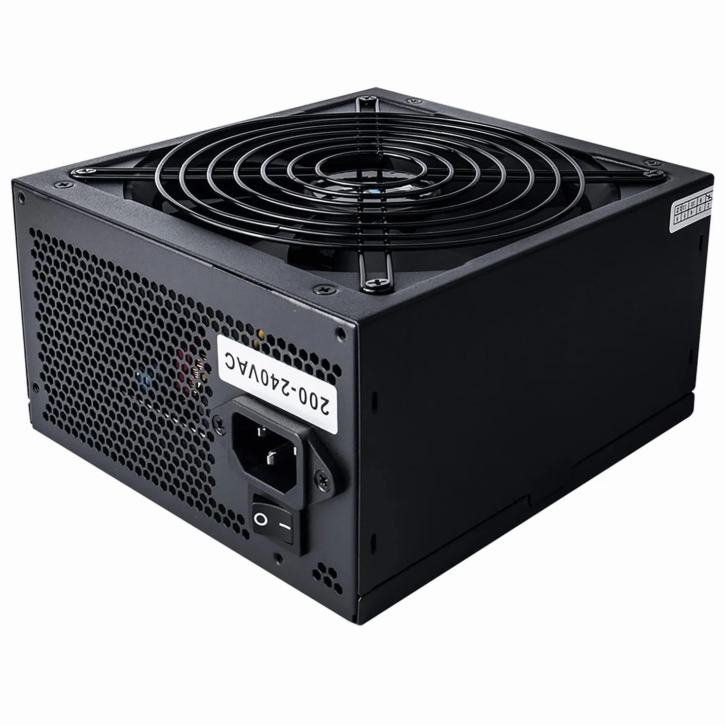 CiT Zasilacz FX Pro 600 W (bez kabla zasilającego), niemodułowy, APFC, japoński kondensator główny Tk, brąz 80 Plus, wydajność 88%, wentylator chłodzący 14 cm, dla profesjonalnych graczy | czarny