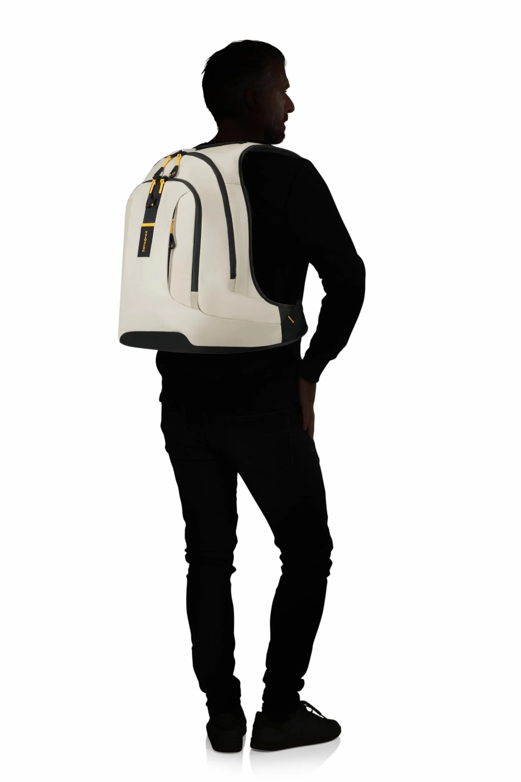 Samsonite Paradiver Light - Plecak na laptopa L+ 15,6", plecak biznesowy i podróżny, szkolny i biurowy, wodoodporny, 48 cm, 24 l, beżowy (piaskowy)