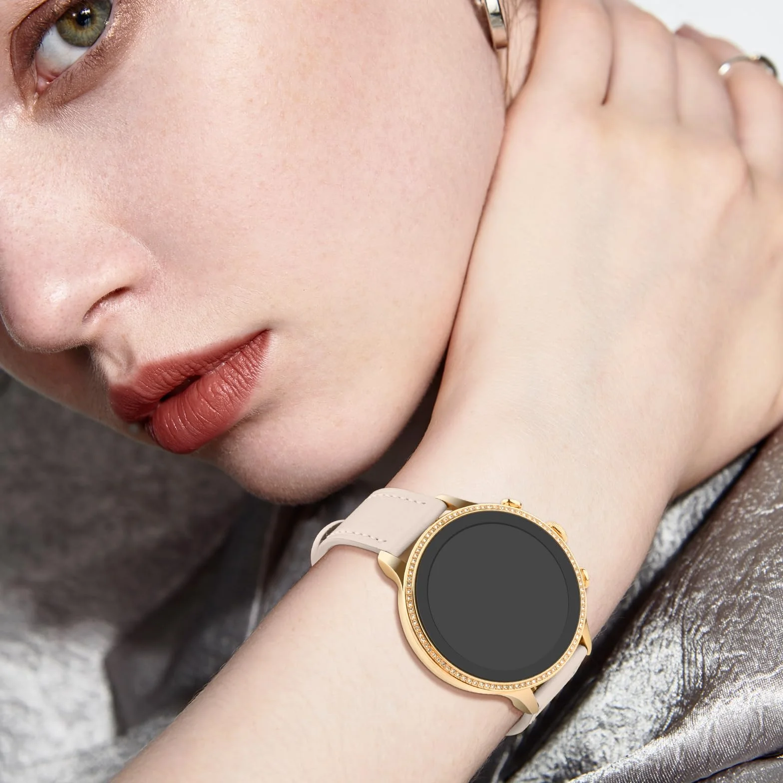 Mugust Pasek do Huawei Watch GT 5/GT 4 41 mm, damski i męski, skórzany pasek do zegarka 18 mm, do Huawei GT4/GT5 41 mm, smartwatch