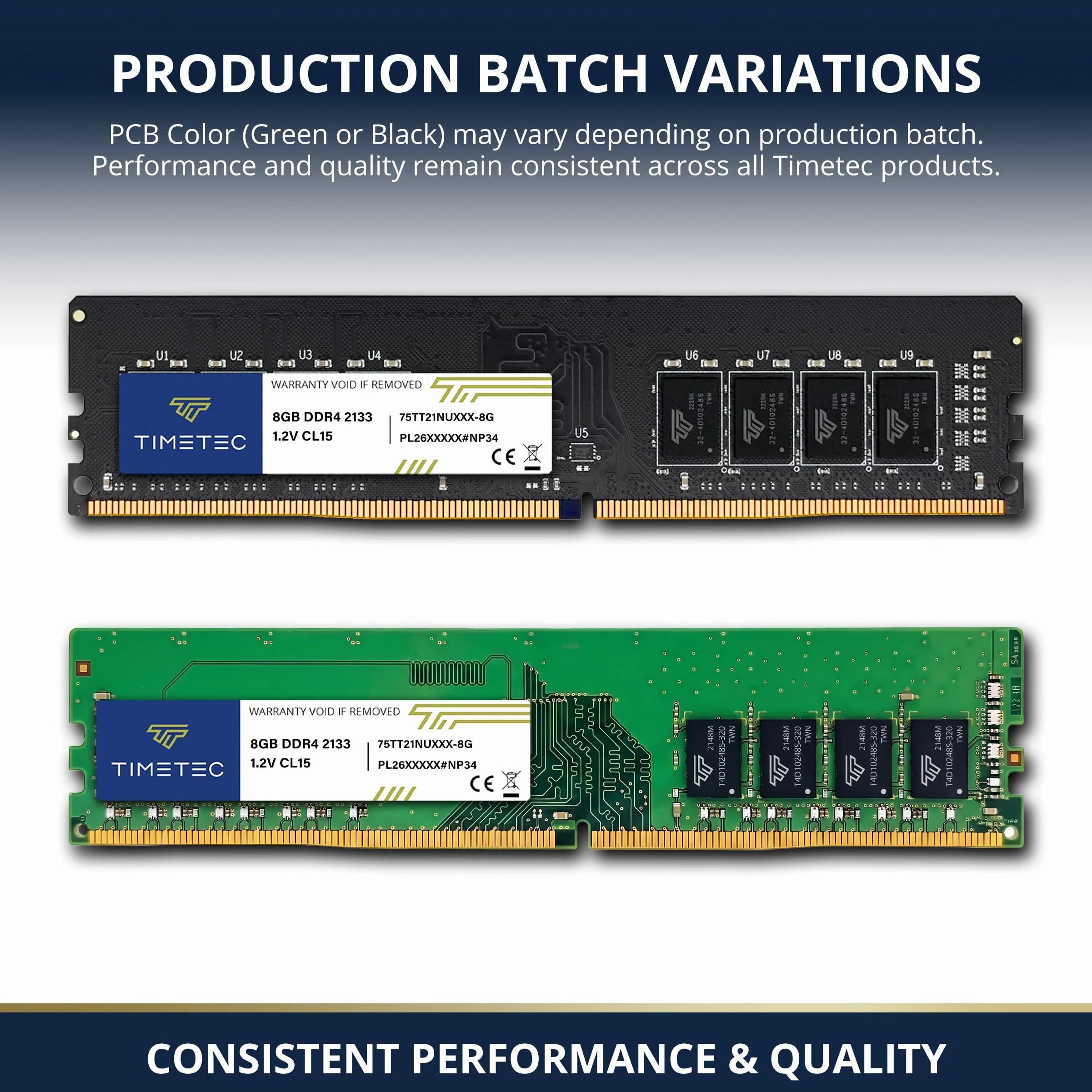 Timetec 16GB (2x8GB) DDR4 2133MHz PC4-17000 Non-ECC, niebuforowany 1.2V CL15 1Rx8 Pojedynczy Rang 288-pinowy UDIMM Komputer stacjonarny Pamięć RAM Moduł aktualizacji (16GB ZESTAW (2x8GB)