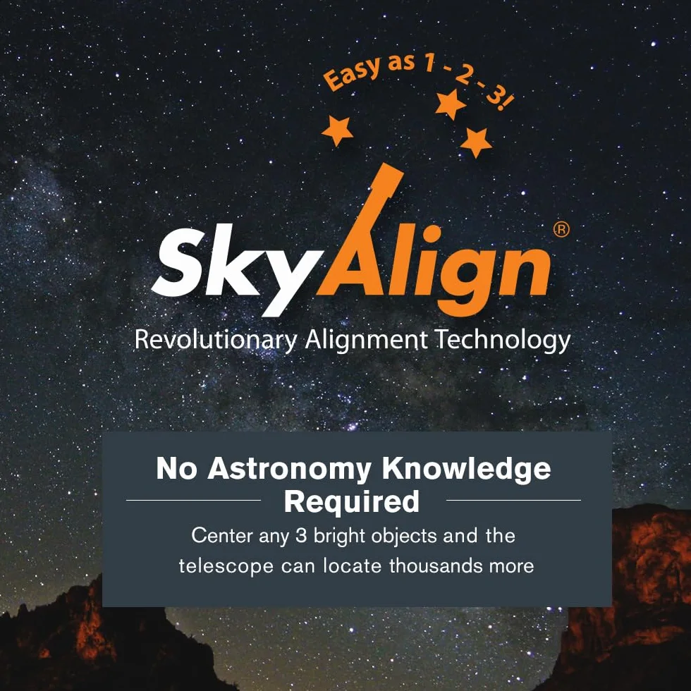 Celestron 11069 NexStar 8SE - Sterowany komputerowo teleskop Schmidta-Cassegraina Celestron NexStar 8SE z w pelni zautomatyzowanym mocowaniem, technologia SkyAlign i powloka XLT, czarny/pomaranczowy