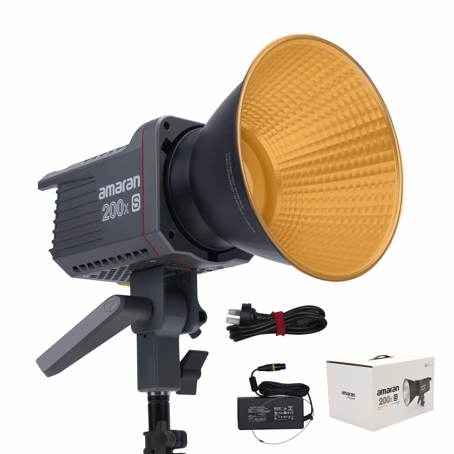 Aputure Amaran 200x S Lampa wideo LED 200W Bi-Colour 2700K-6500K 45400Lux @1m COB LED Studio Oświetlenie ciągłe Mocowanie Bowens CRI95 + TLCI98 + kontrola aplikacji