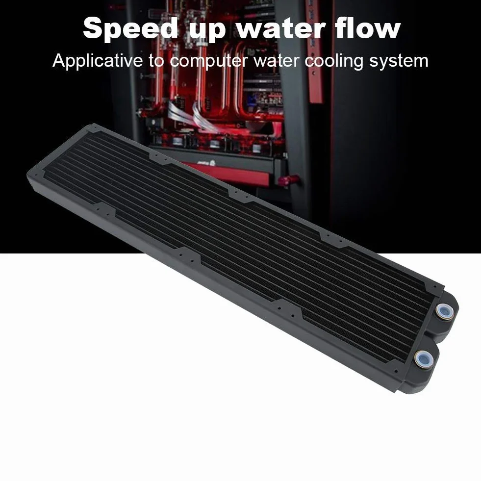 Tosuny Chłodziarka chłodząca do komputera, akcesoria komputerowe 14-rurkowy miedziany radiator TW-480 mm do stabilności procesora.