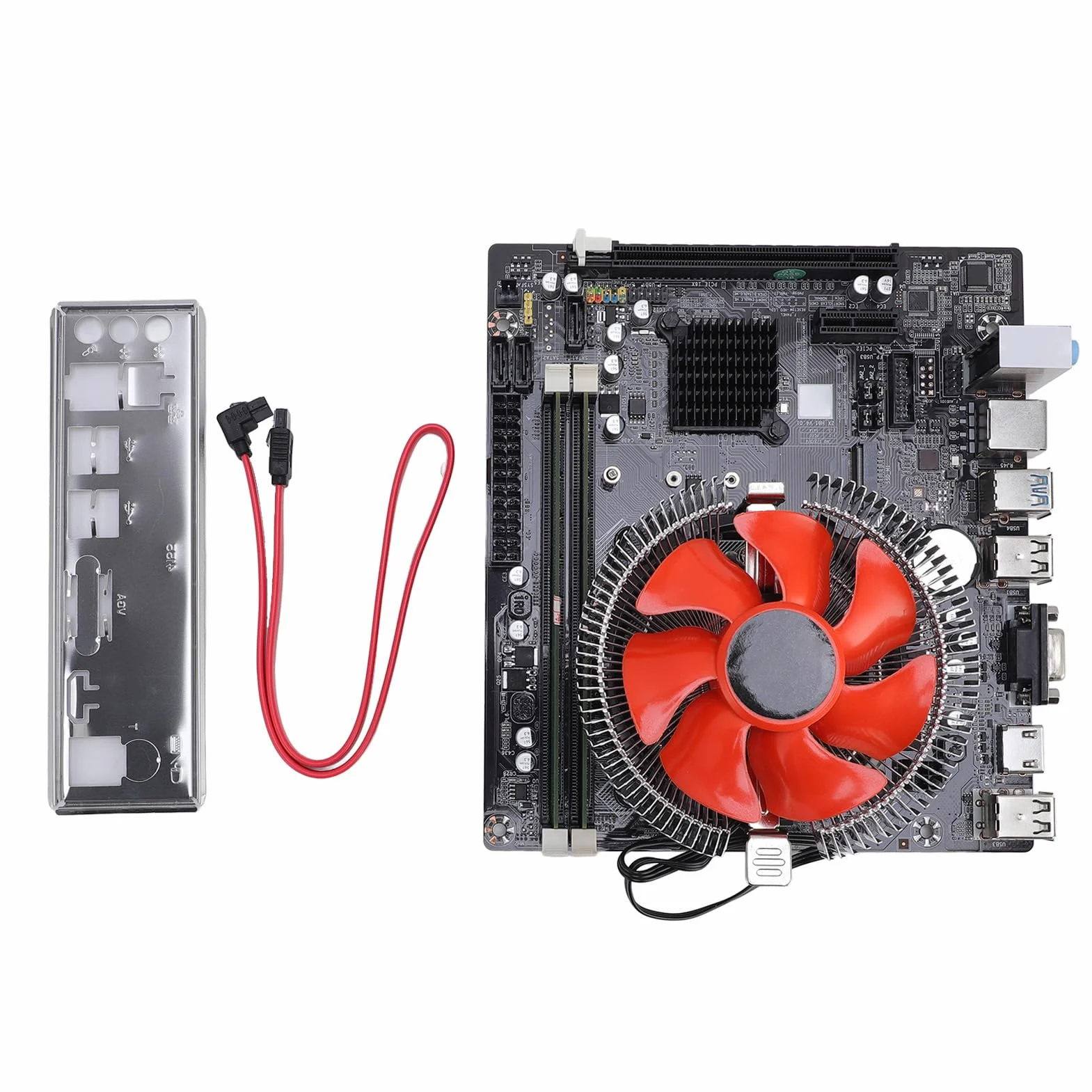 Zestaw Płyty Głównej H81 z I5-4570, 8 GB DDR3 RAM, M.2 Szybkie Gniazdo SSD, PCI-E 16X, SATA 2.0, USB 3.0, HDMI/VGA Port, Gigabit Lan, Zestaw Kompilacji Gier Komputerowych