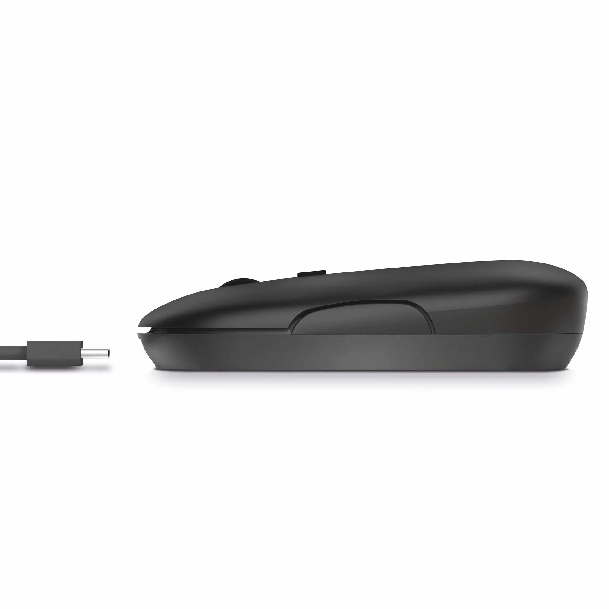 Trust Puck bezprzewodowa mysz Bluetooth lub 2,4 GHz z miniodbiornikiem USB, akumulatorem, ciche kliknięcia, przycisk DPI, lekka mysz komputerowa do laptopa, PC, Mac, Chromebooka, czarna