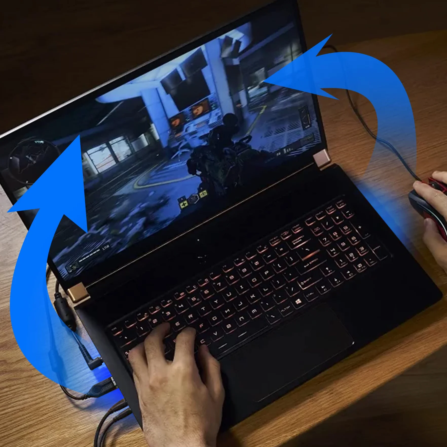 Retoo Podkładka chłodząca do laptopa LED 12-15,6 cala cicha 2 wentylatory USB stojak regulowany