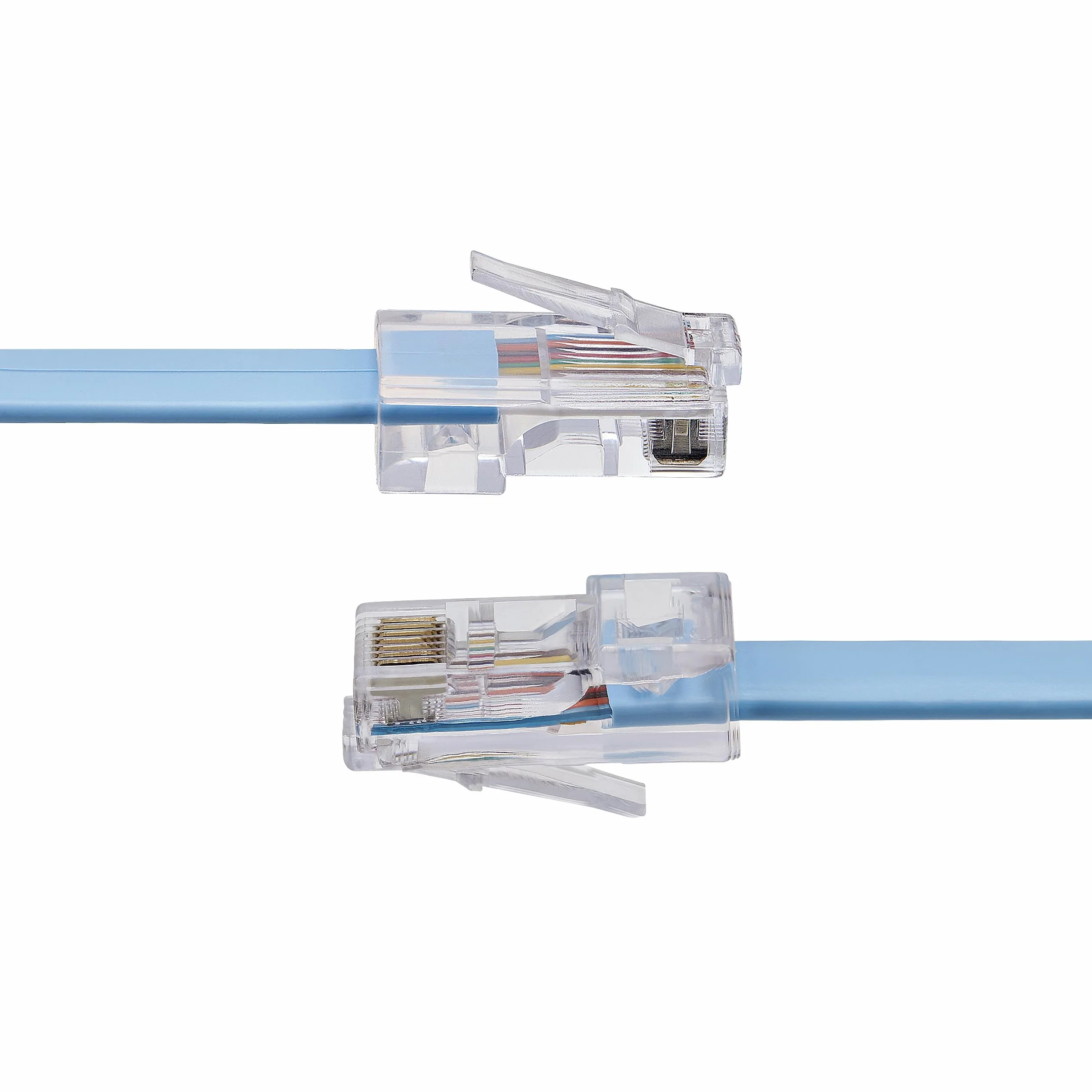 StarTech.com ROLLOVERMM6 Kabel do konsoli Cisco, Ethernet RJ45, kabel sieciowy, RJ-45 (M) do RJ-45 (M), formowany 1,8 m, płaski, niebieski