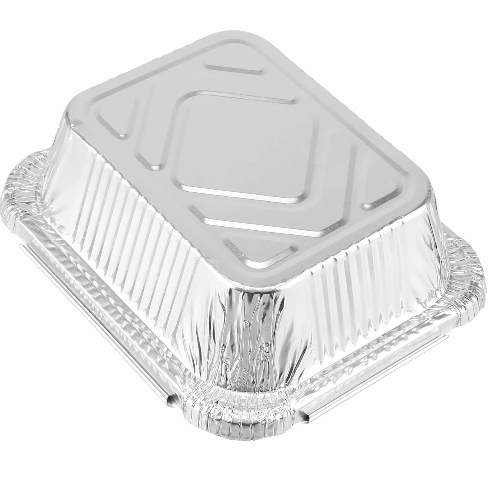 Aluminiowe Miseczki Ociekowe 400 ml 14,5x12x5,5 cm Kwadratowe do Grilla