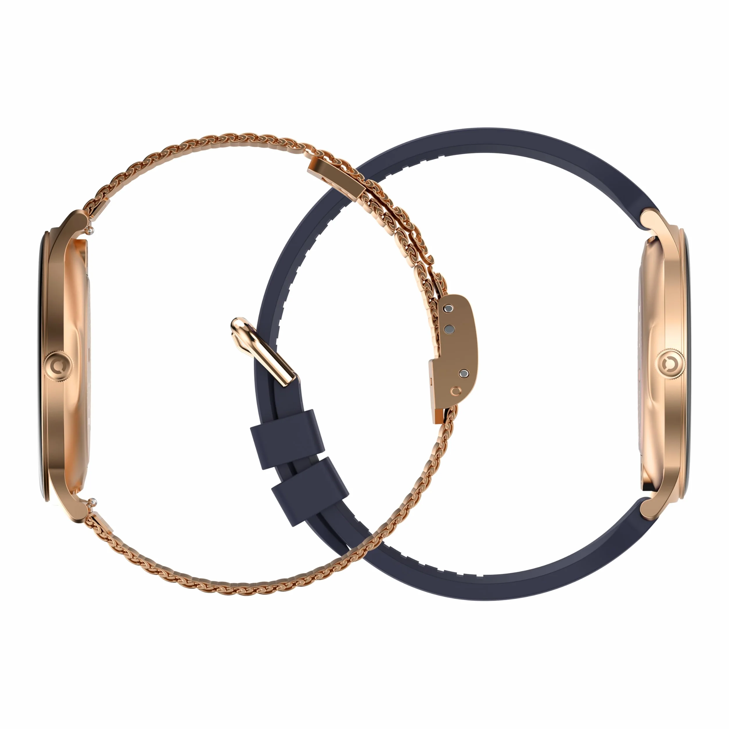 Echo Rainbow Sunset Męski damski smartwatch, wodoodporny zegarek sportowy IP67 z krokomierzem, śledzenie zdrowia, sen, 100 trybów, ekran AMOLED 1,43", autonomia 7J, iOS Android, różowe złoto