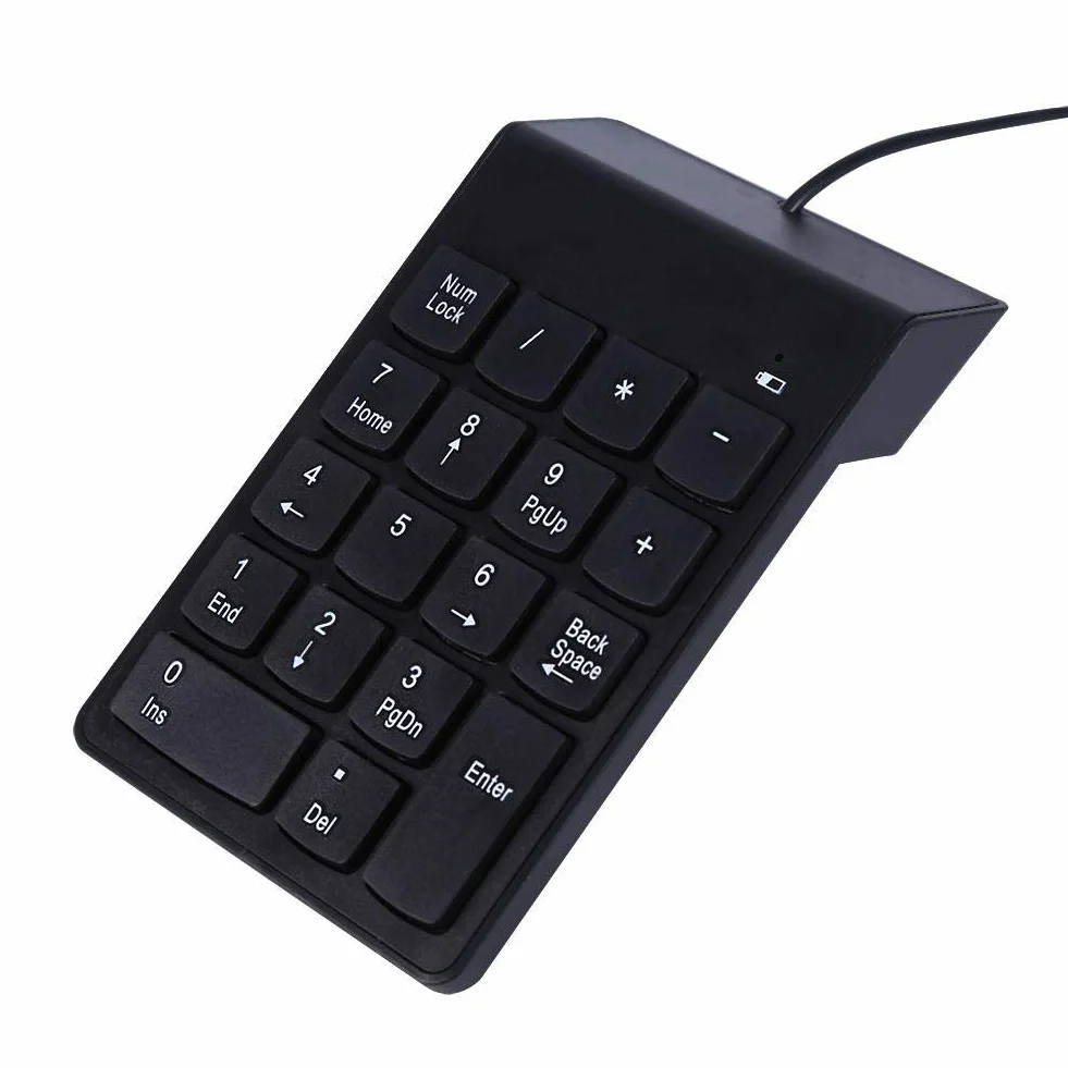 Klawiatura numeryczna USB, mini klawiatura numeryczna 18-klawiszowa klawiatura numeryczna do PC, wprowadzanie danych notebooka